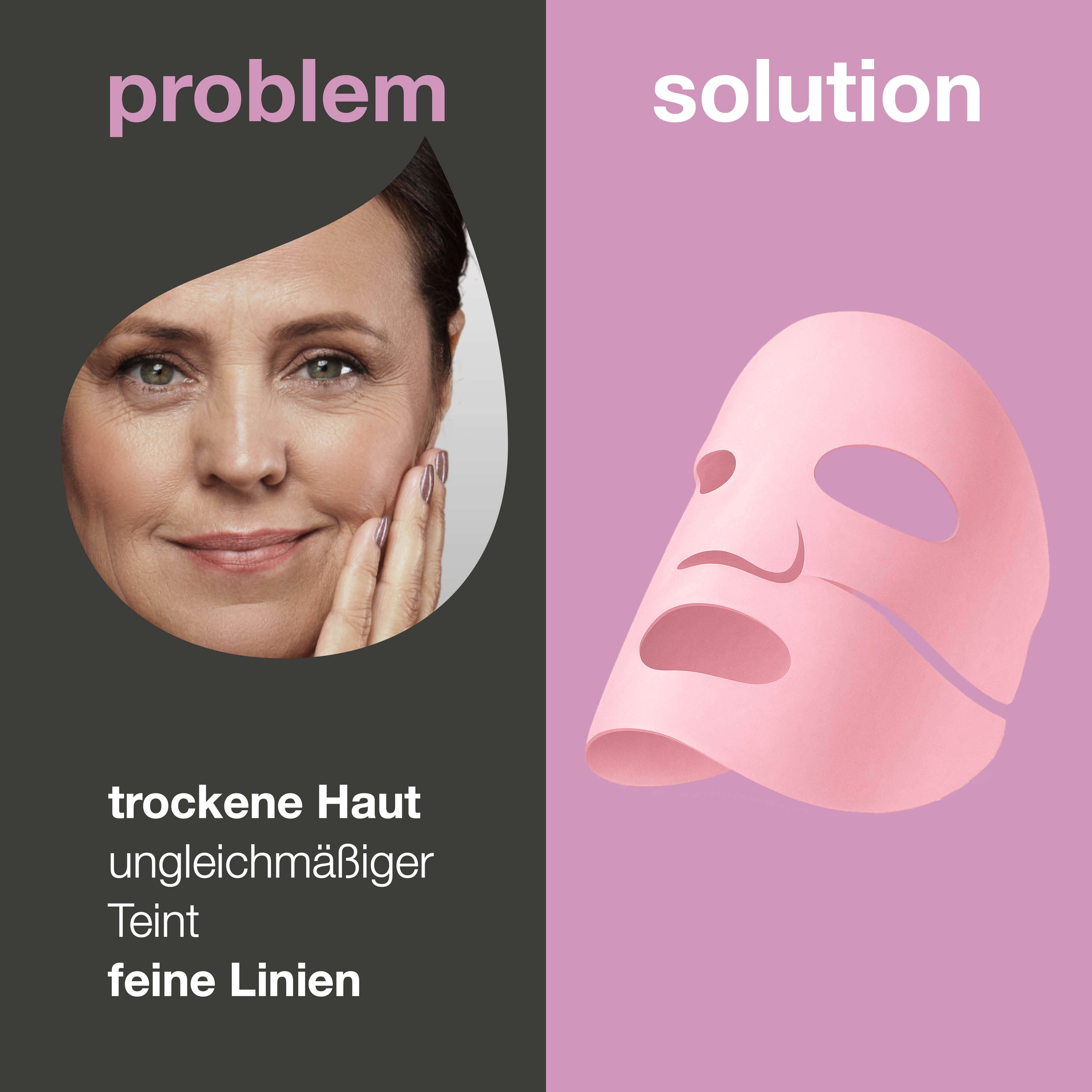 Vitamin B12 Kollagenmaske bei trockener und müder Haut — Vitamin B12 Kollagenmaske für trockene, matte Haut. Mit B12, Niacinamid, Peptiden, Kollagen und Hyaluronsäure für Feuchtigkeit und Straffung.