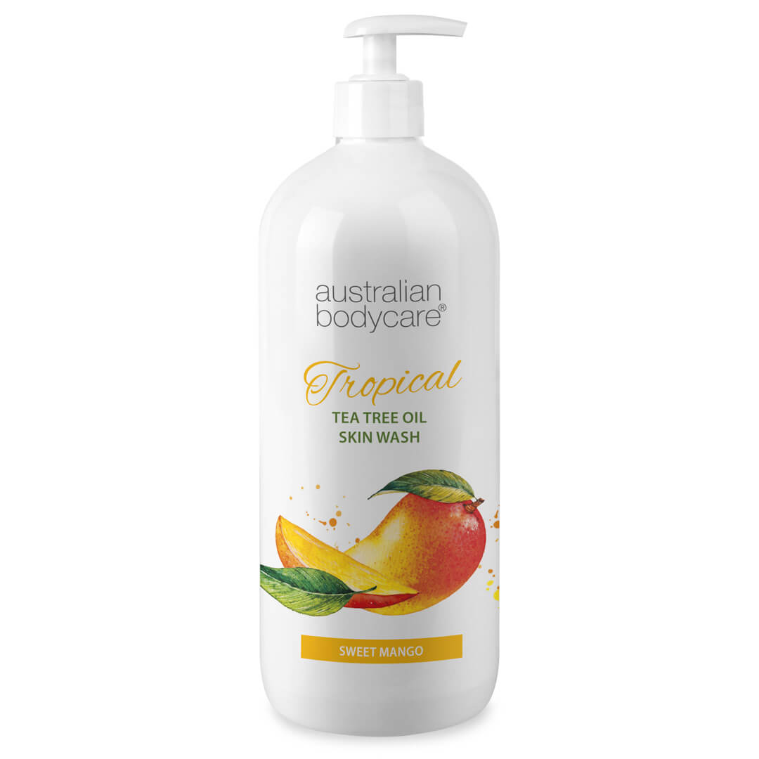 Tropical Skin Wash mit Mango - Duschgel mit Teebaumöl und Mango für eine saubere und gesunde Haut