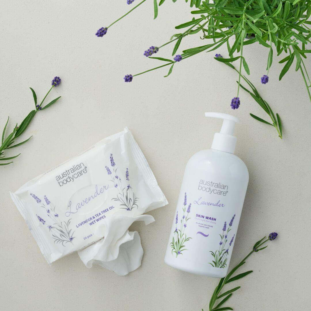 Professionelle Lavender Skin Wash - Professionell Duschgel mit Teebaumöl und Lavendel für die tägliche Körperreinigung