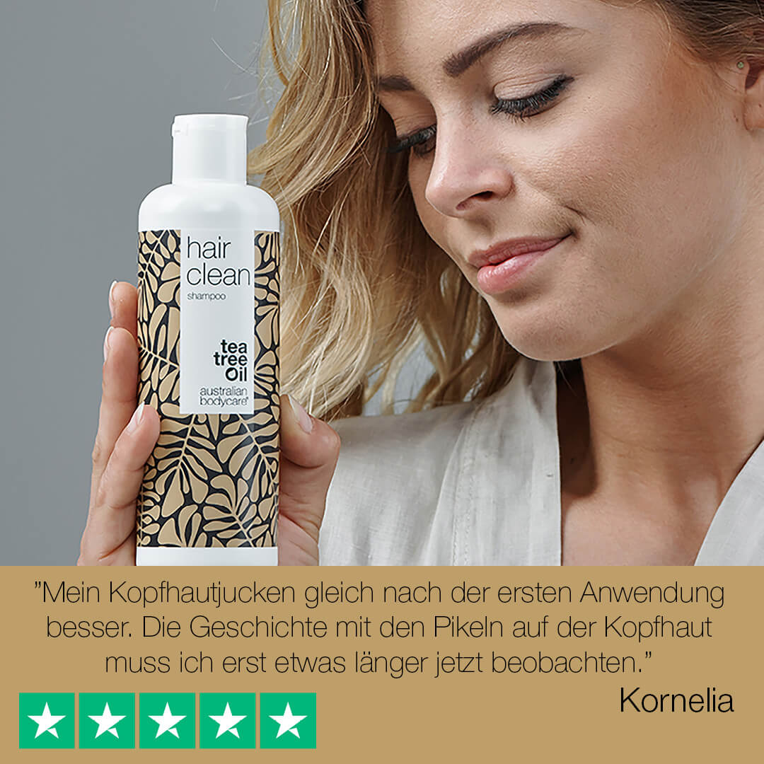 Teebaumöl Anti–Schuppen Shampoo - Anti Schuppen Shampoo zur Kopfhautpflege bei Pickeln auf der Kopfhaut