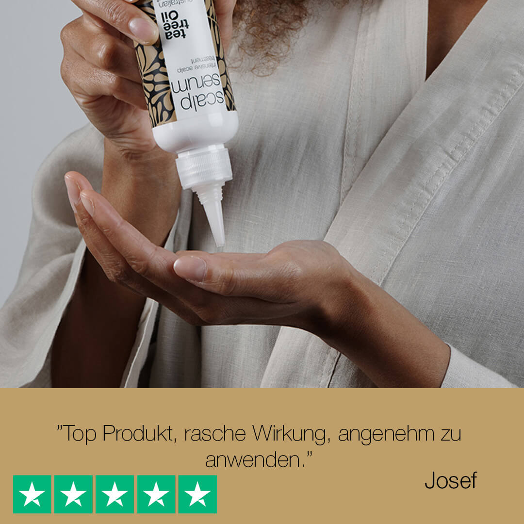 Kopfhaut–Serum mit Teebaumöl - Für trockene, juckende Kopfhaut, Schuppen und Pickel auf der Kopfhaut