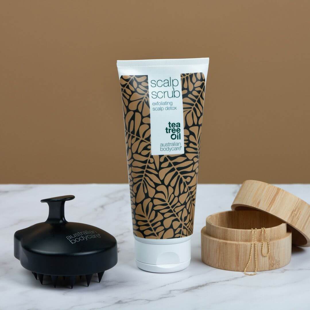 2er–Pack für Pickel auf der Kopfhaut - Kopfhautpeeling und Teebaumöl Shampoo bei unreiner Haut auf dem Kopf