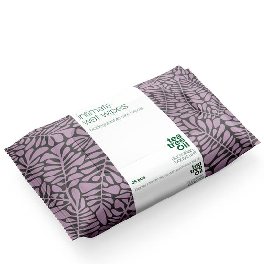 Intim Pflegetücher mit Teebaumöl 24 Stück - Für die tägliche Intimpflege bei unerwünschtem Geruch, Juckreiz und Trockenheit