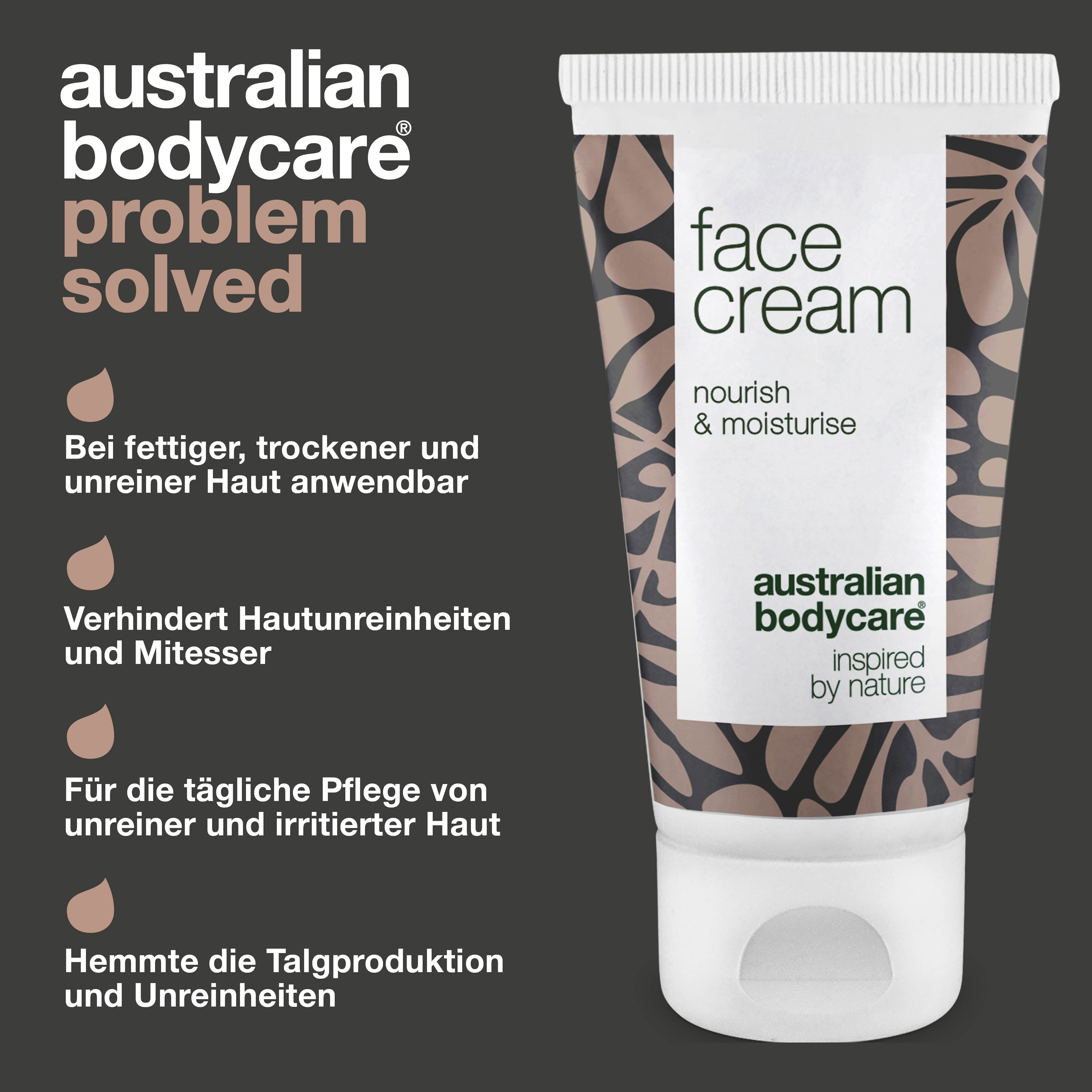 Anti Pickel Gesichtscreme mit Teebaumöl — Für Pickel, unreine Haut & rote Flecken im Gesicht