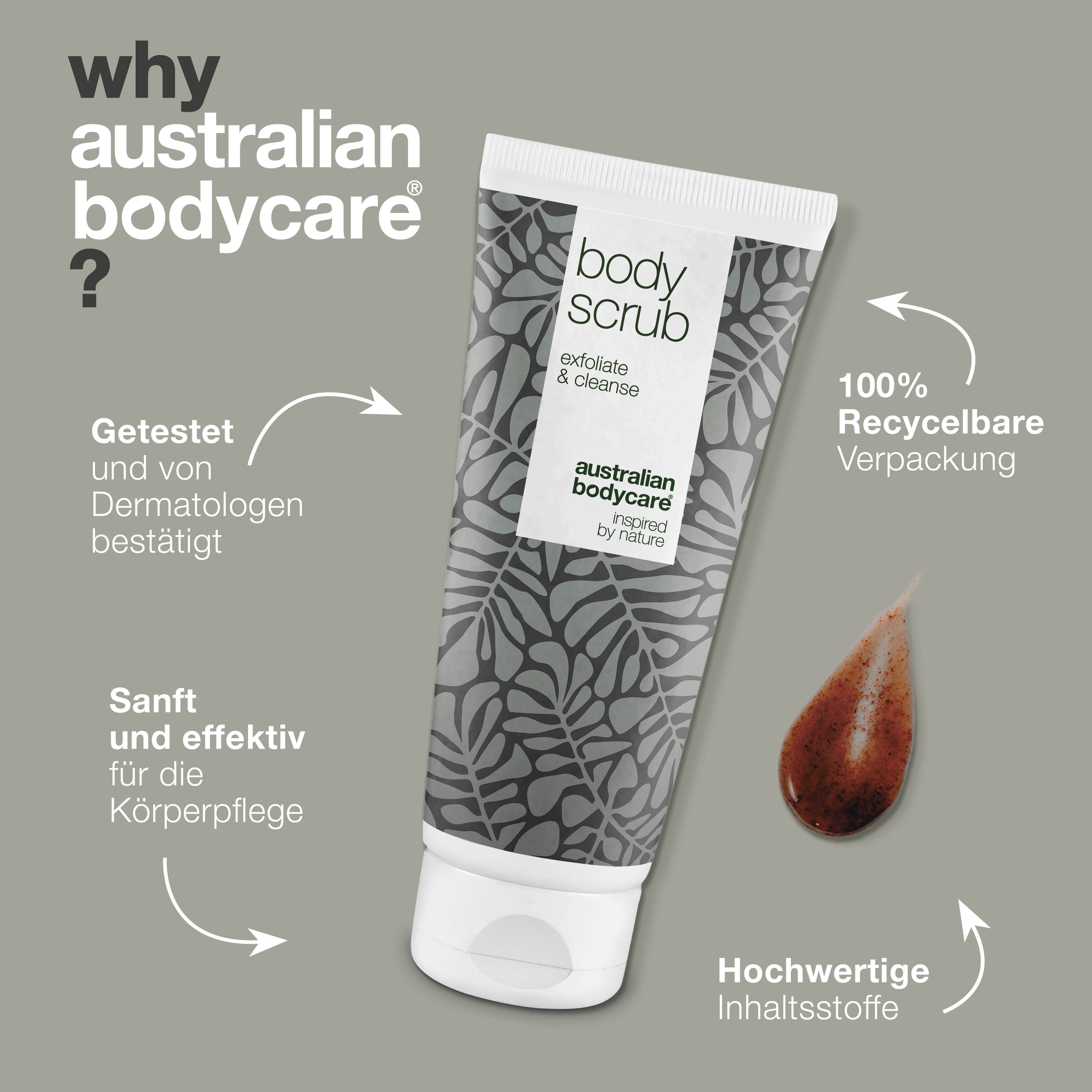 Körperpeeling & Body Scrub — Körperpeeling und Intimpeeling mit 100% natürlichem Teebaumöl