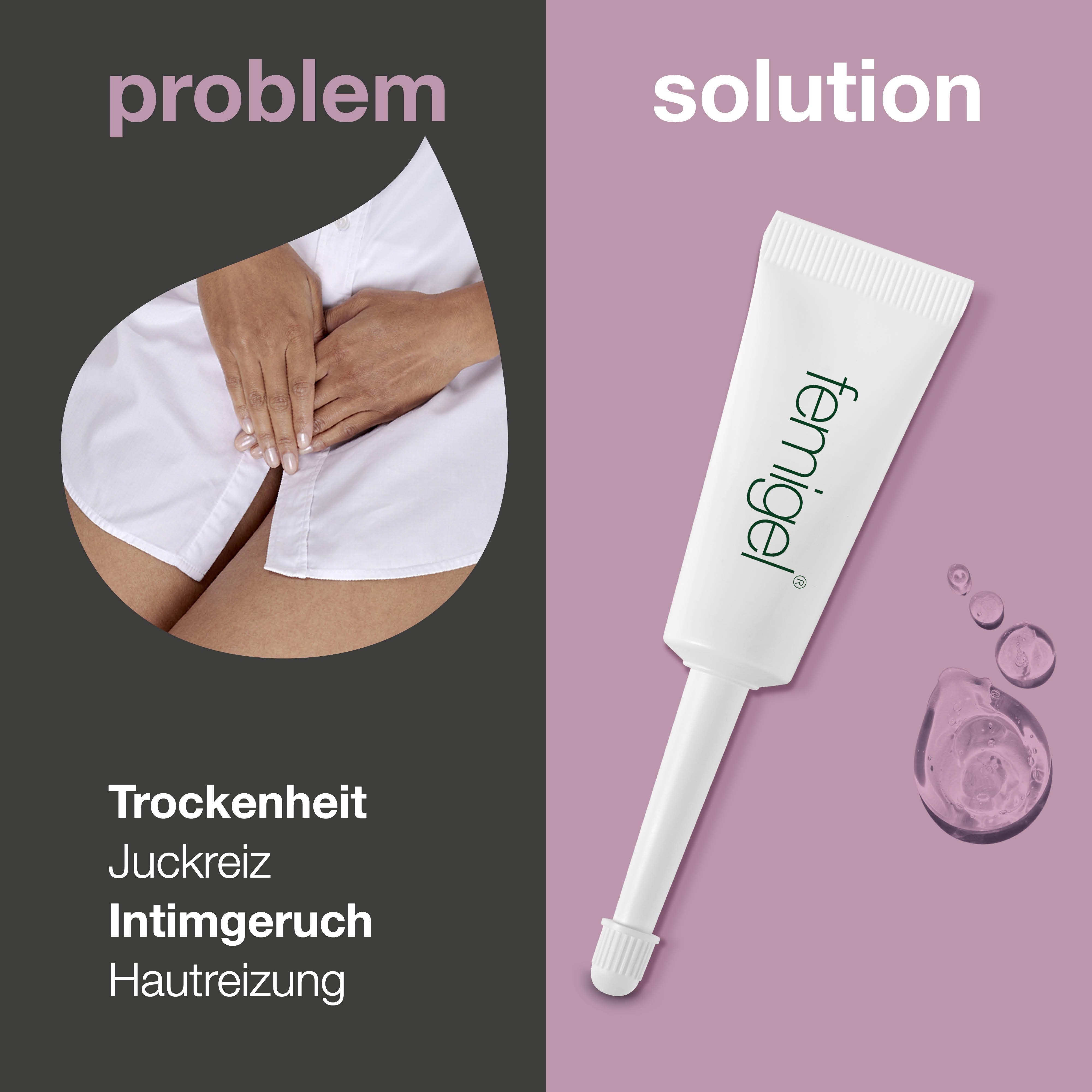 Femigel Intimpflege Gel — Pflegendes Gel für den Intimbereich wirkt Gerüchen, Scheidentrockenheit und Juckreiz vor