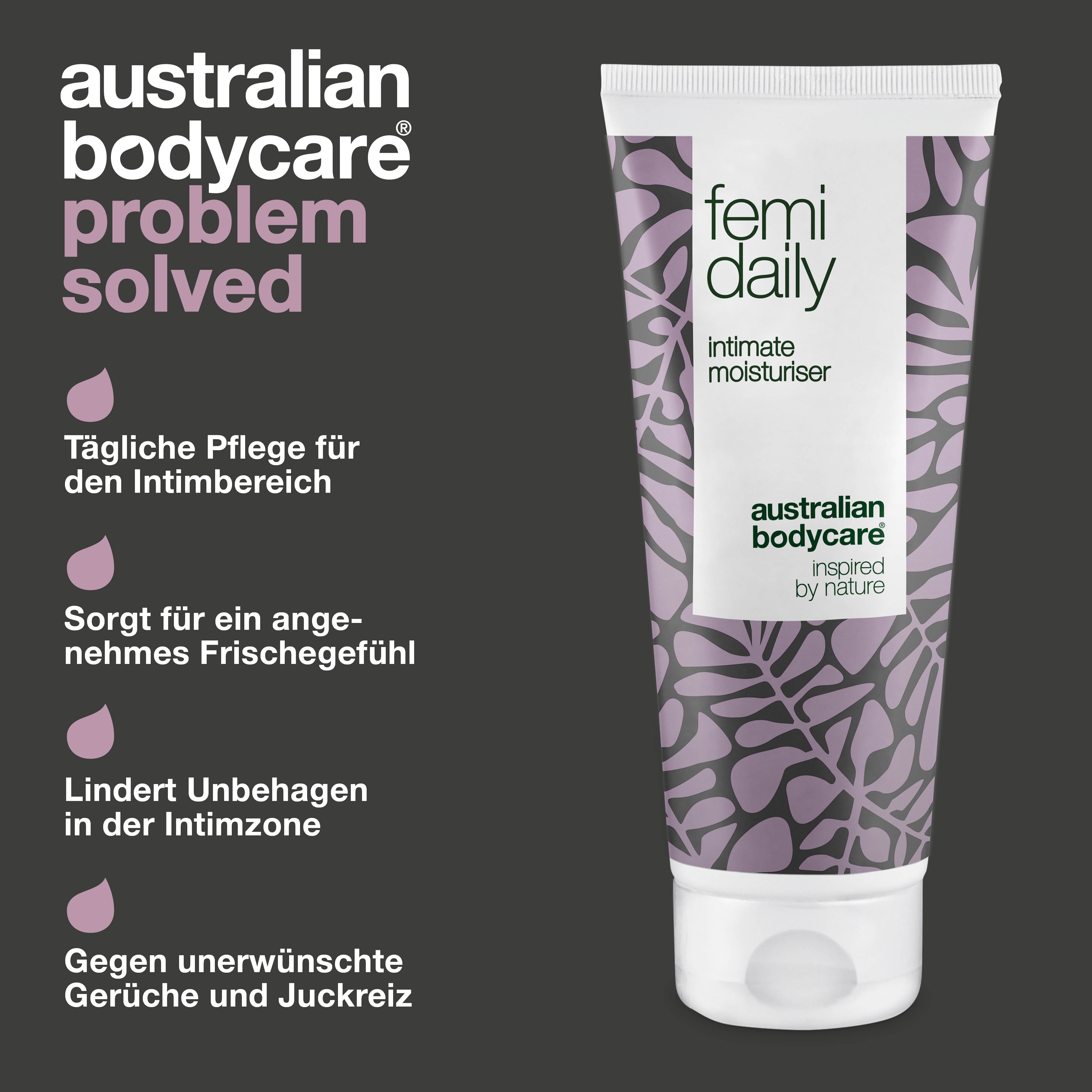 Femi Daily Gegen Beschwerden im Intimbereich — Intimpflege Gel gegen unerwünschte Gerüche, Juckreiz und Hautreizungen im Intimbereich