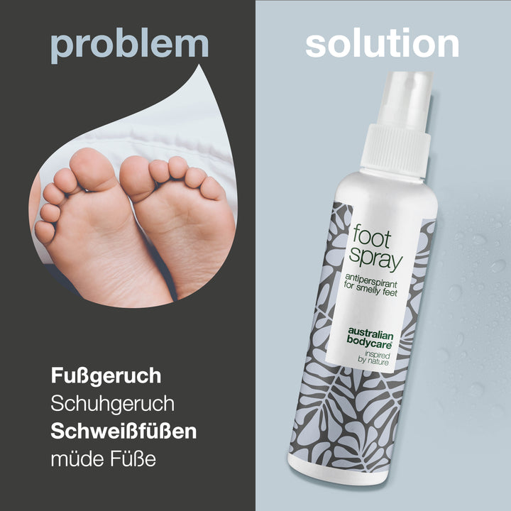 Fuß & Schuhdeo gegen Fußgeruch — Fußspray Antitranspirant bei Schweißf