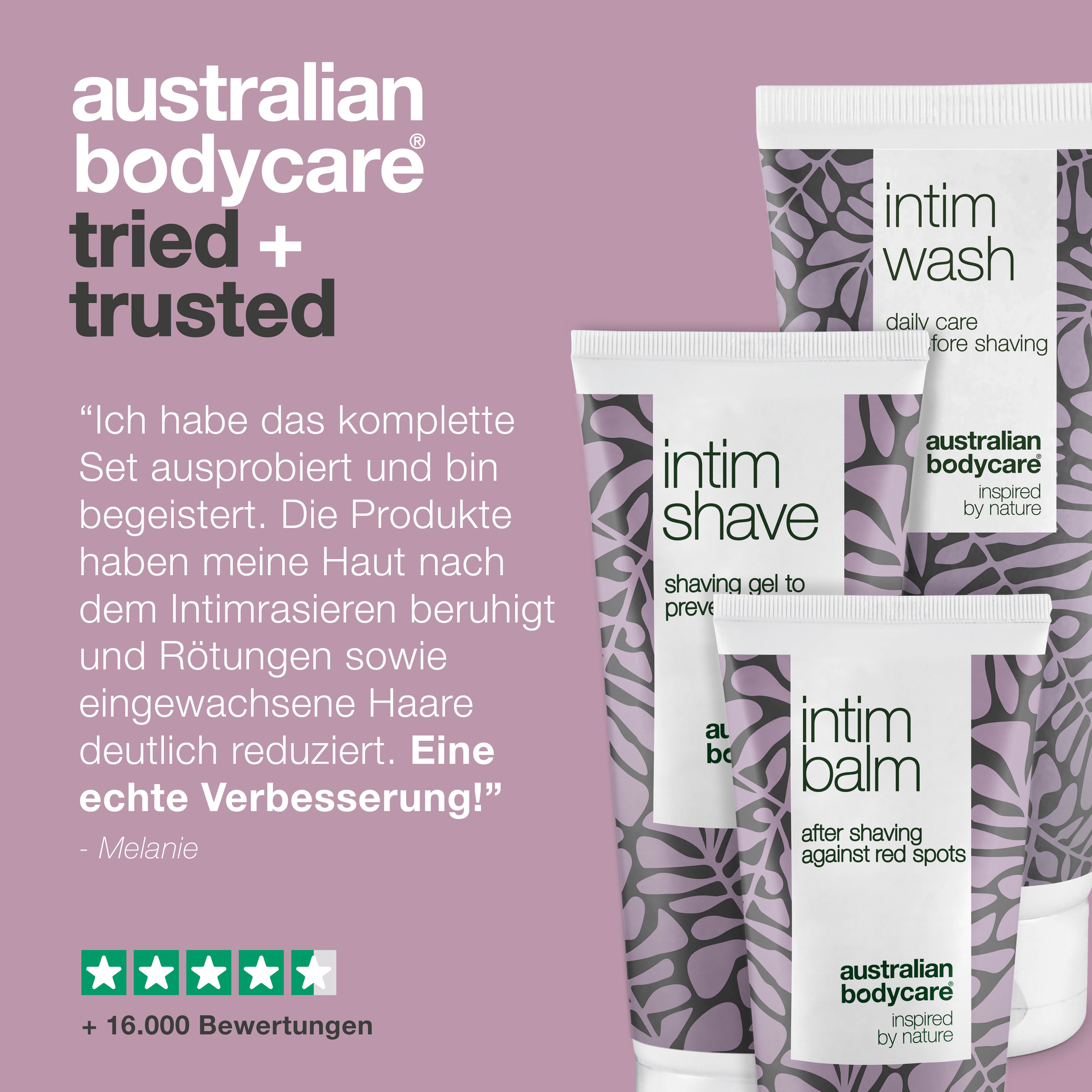 Intimrasur 3er Set — mit Rasiergel & Intimrasur Creme gegen Pickel nach der Intimrasur