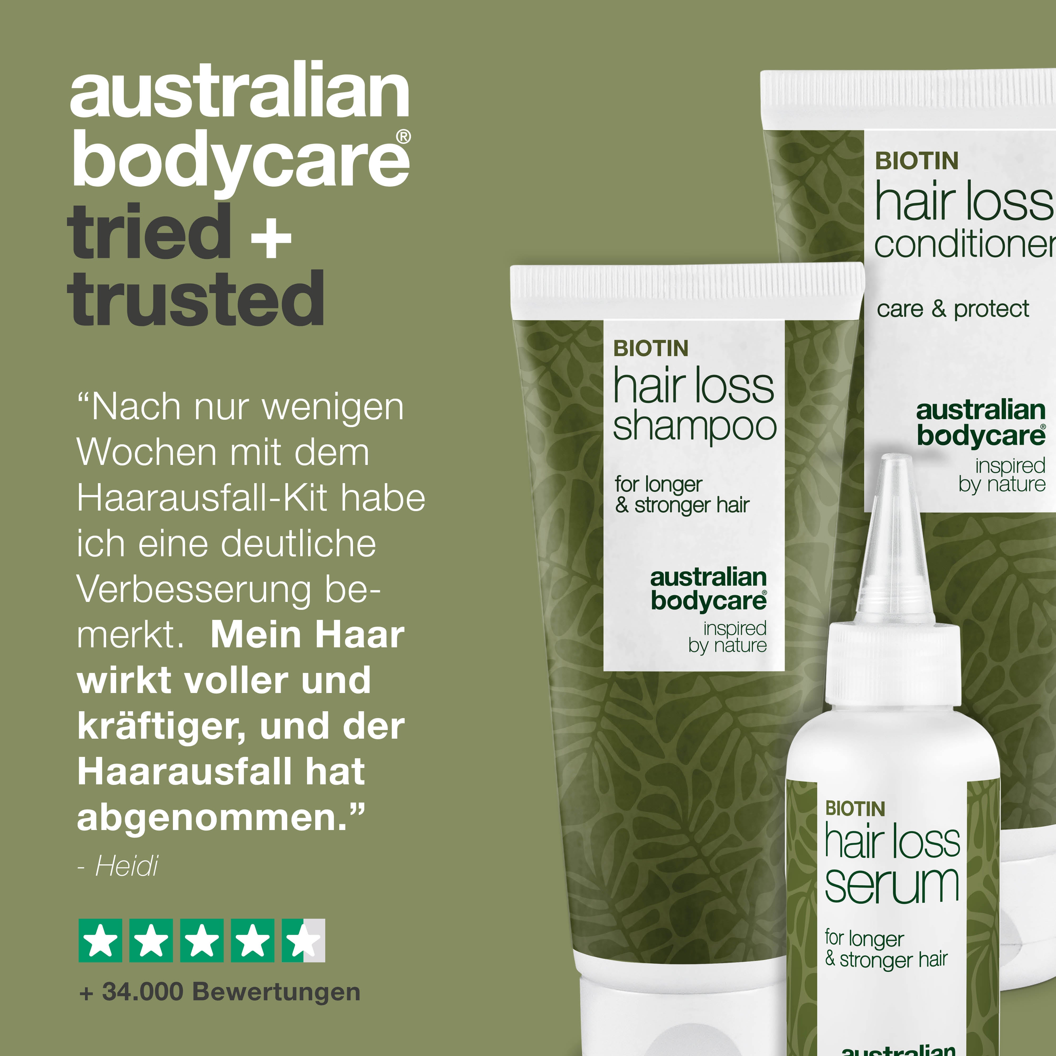 Haarausfall 3er Set — 3 Produkte für gesundes, starkes und langes Haar