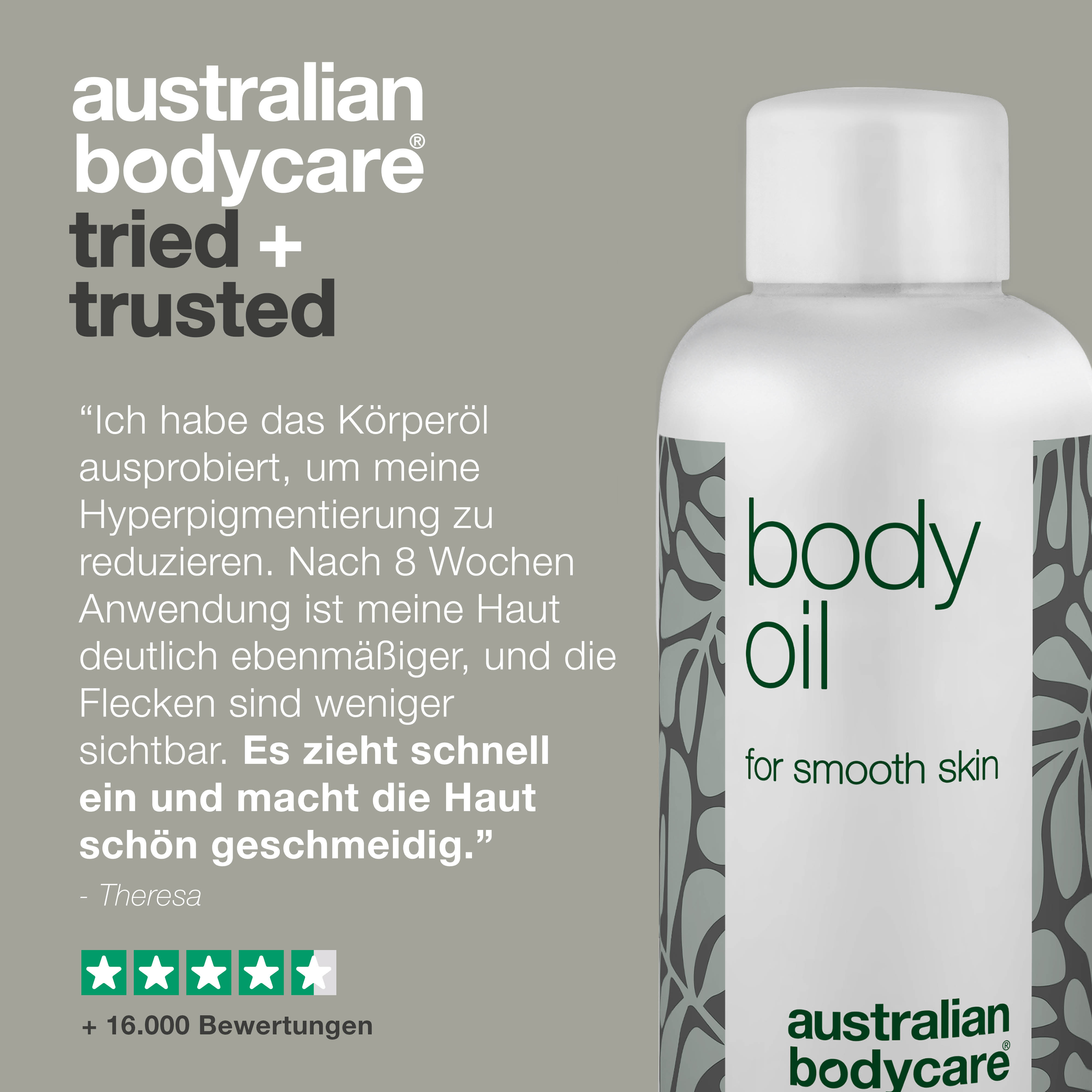 Narbensalbe & Dehnungsstreifen Öl — Narbenpflege mit schwangerschafts Teebaumöl bei Dehnungsstreifen, Narben und Cellulite
