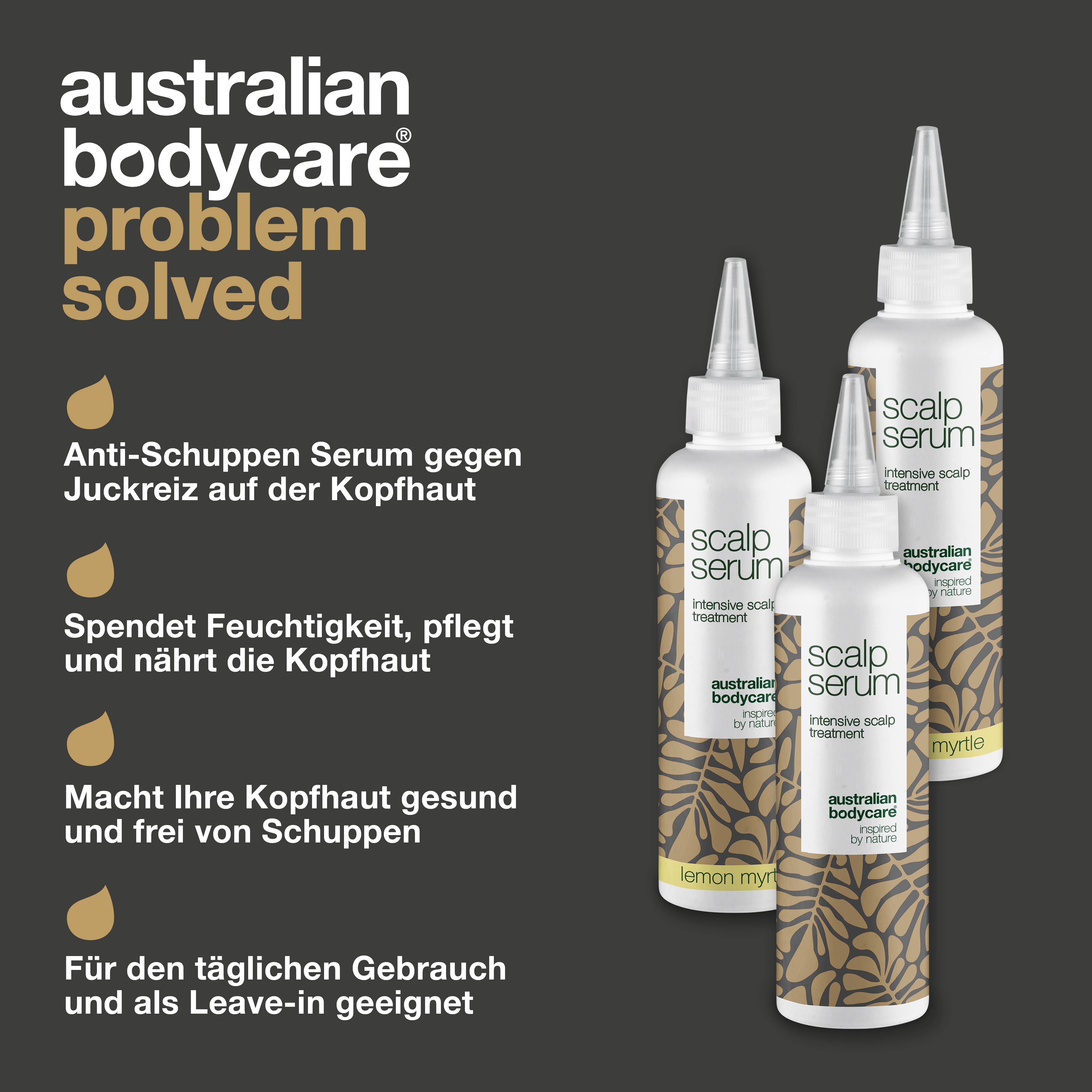 3 für 2 Kopfhaut Serum 150 ml - Paketangebot — Set mit 3 Kopfhaut Seren (150 ml): Teebaumöl & Zitronenmyrte