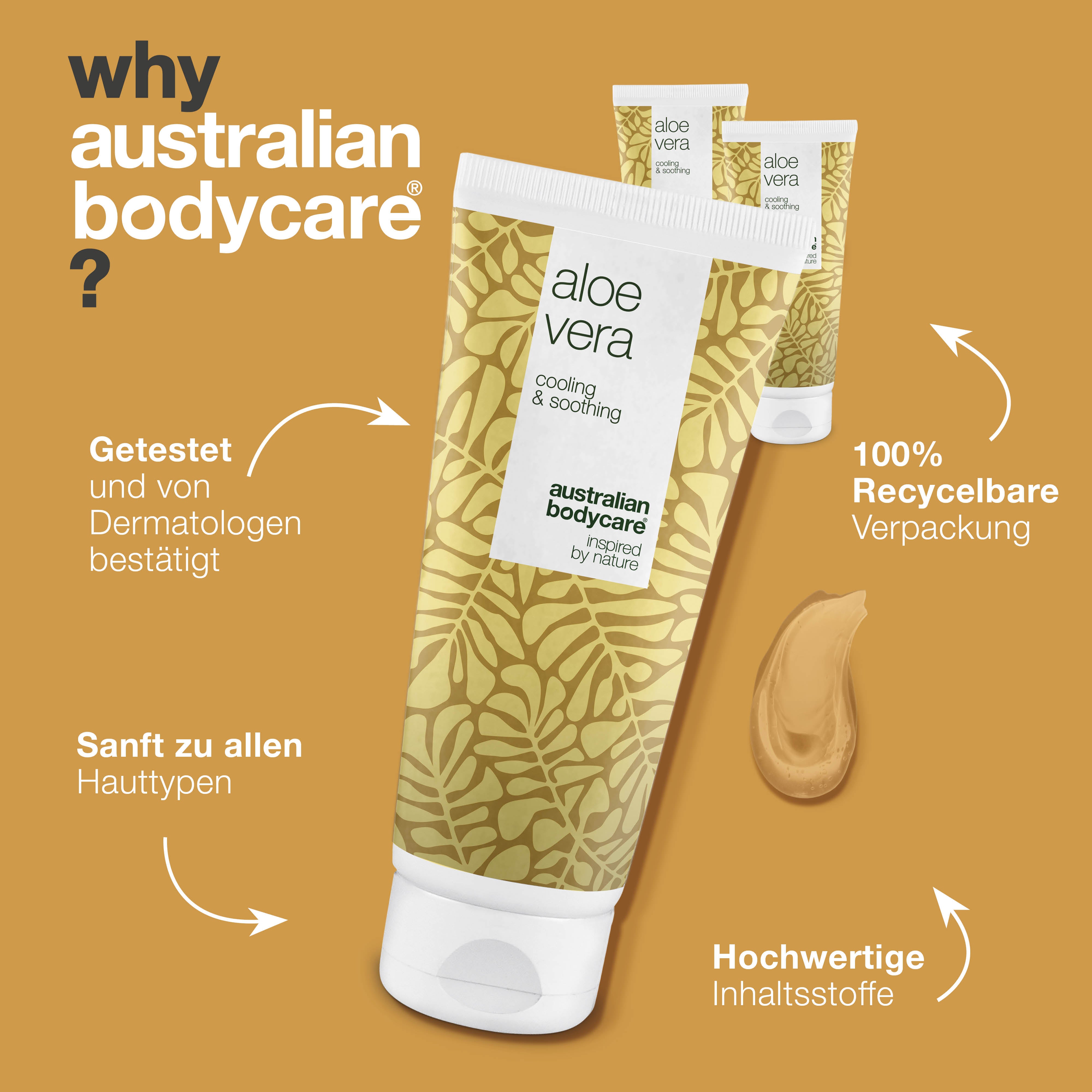 3 Aloe Vera gel  - Angebotspaket — Angebotspaket mit 3 Aloe Vera Gel (200 ml)