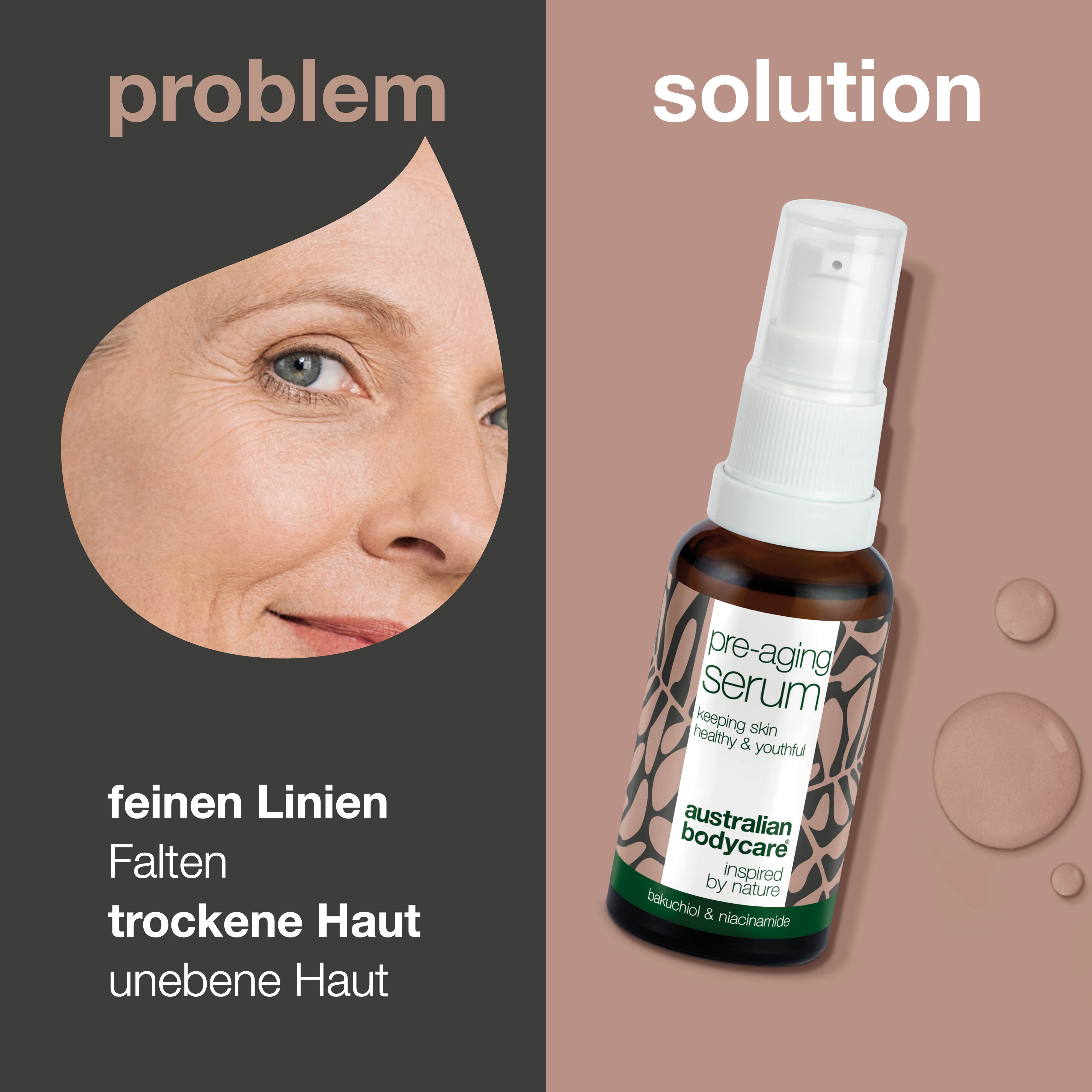 Anti-Falten Serum Mit Straffungseffekt – Feuchtigkeitsspendend, Schnell Einziehend