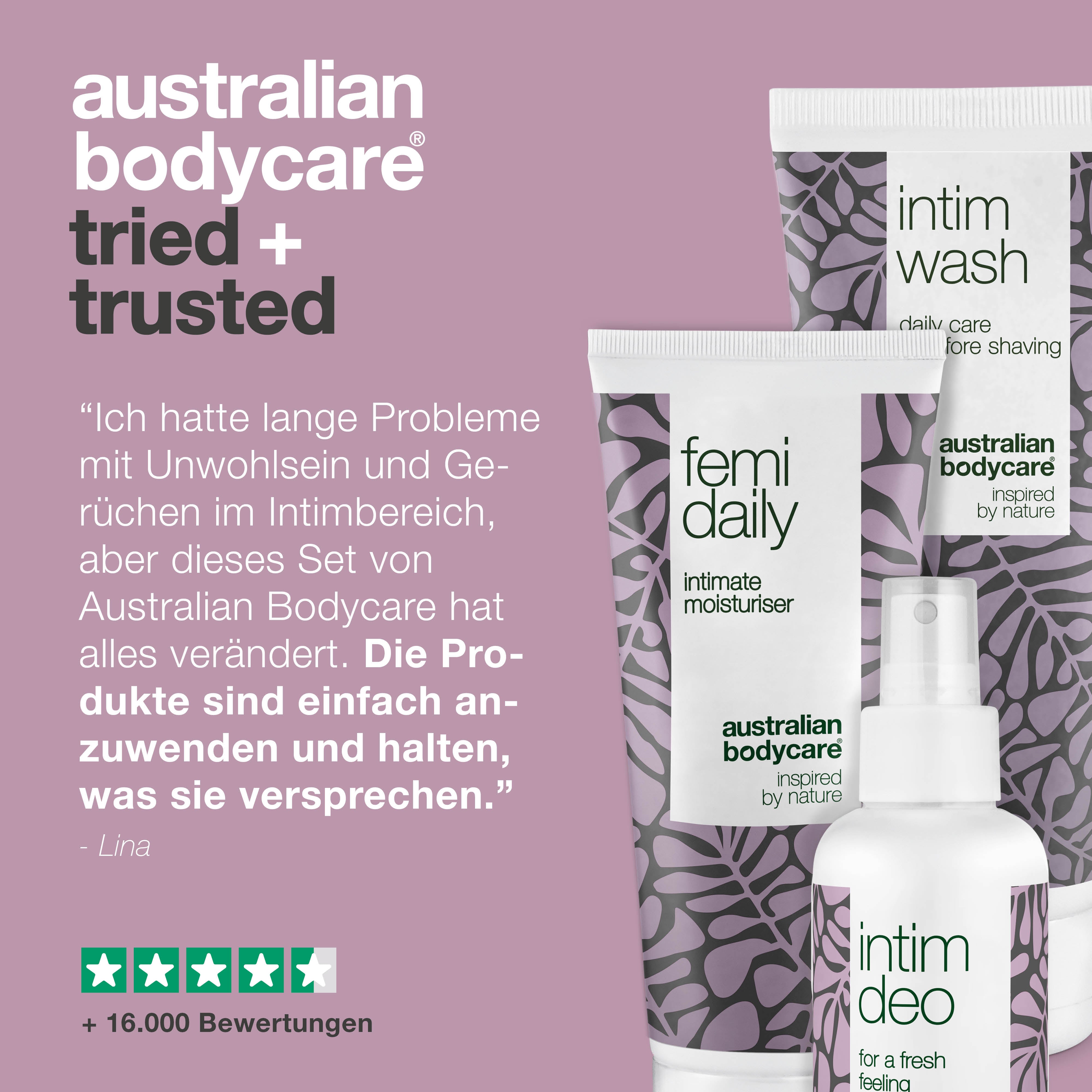 3er Set gegen unangenehmen Geruch im Intimbereich — 3 Intimprodukte gegen Geruch, Juckreiz und Brennen im Intimbereich