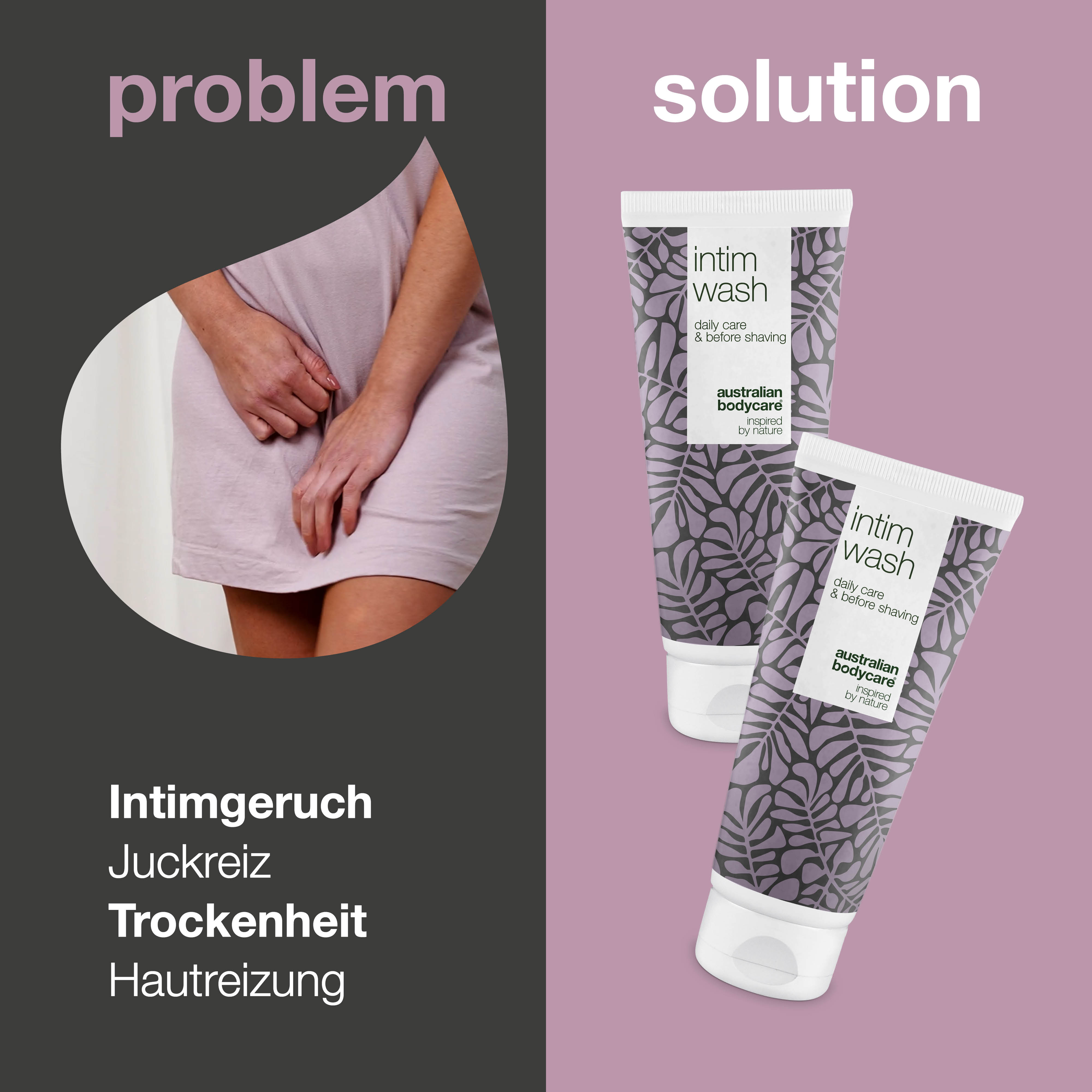 2 x Intimwaschlotion — Intimseife gegen Intimgeruch und Juckreiz im Intimbereich