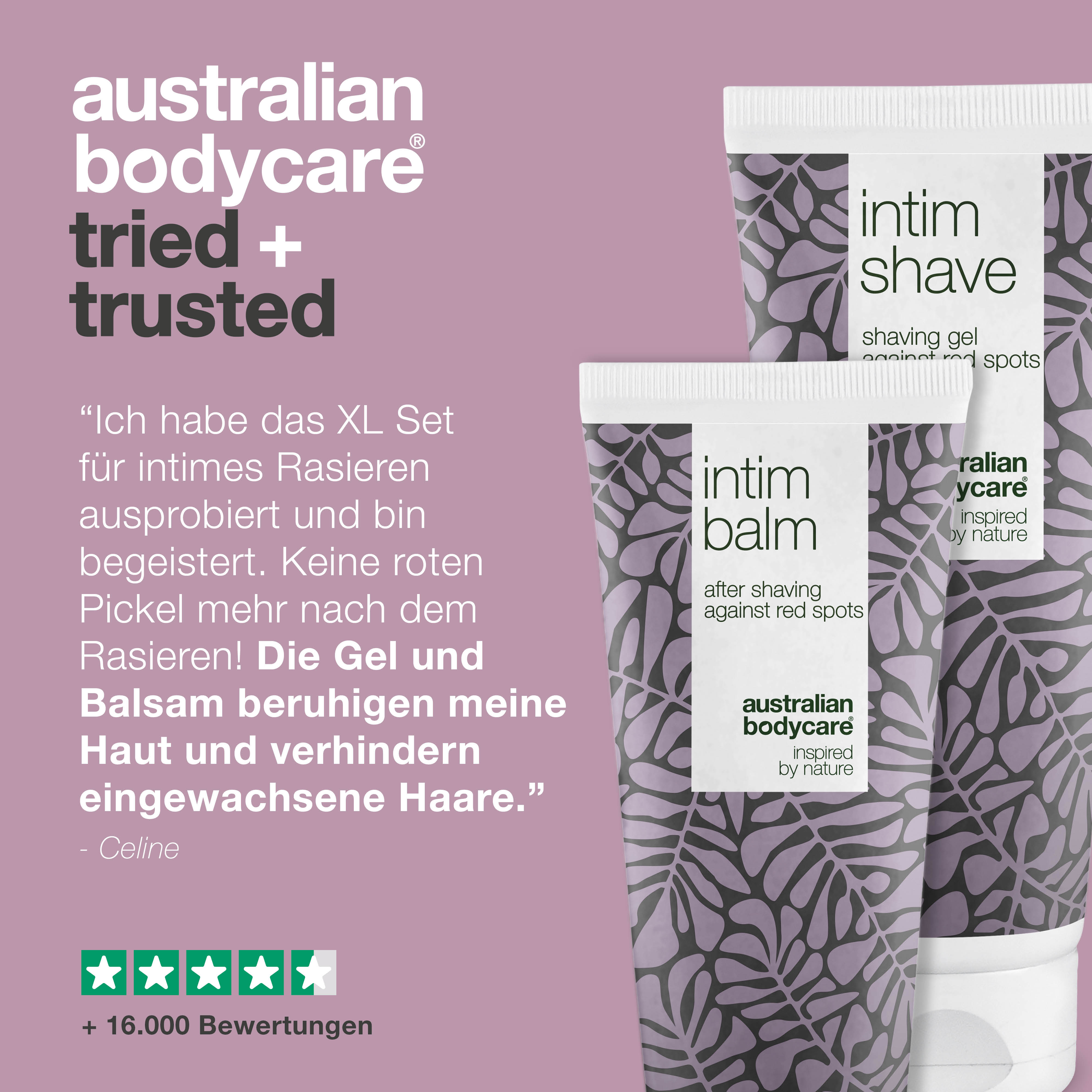 XL Set Intimrasur Pickel — Tolles Rasiergel und After Shave Lotion für den Intimbereich gegen eingewachsene Haare