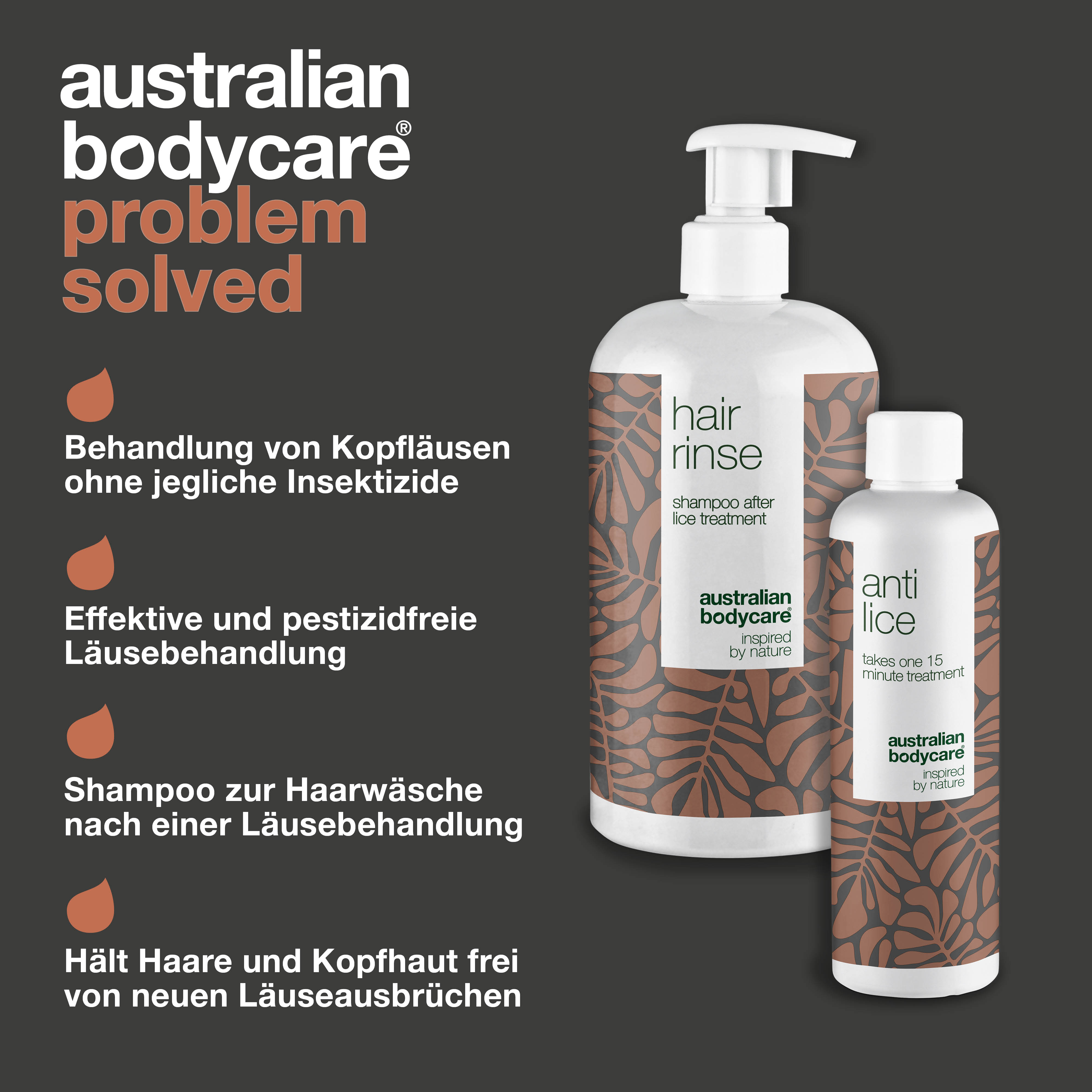 XL Läuseprodukte zur Läusebehandlung  — XL Läusekur + XL Läuseshampoo bekämpft und entfernt Läuse und beugt Problemen mit Läusen vor