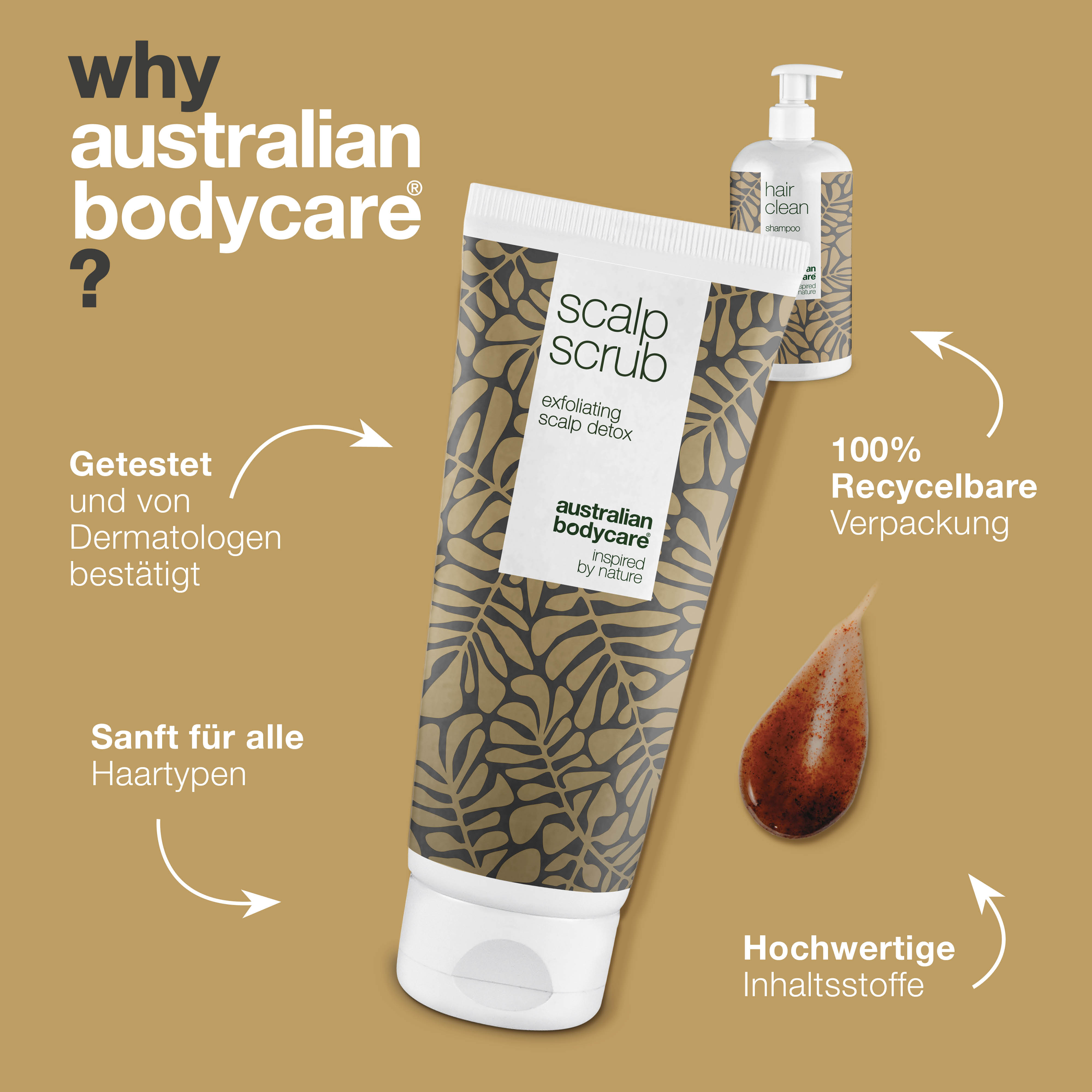 2 Produkte gegen fettige Haare — Teebaumöl Shampoo und Peeling für fettige Haare und Kopfhaut