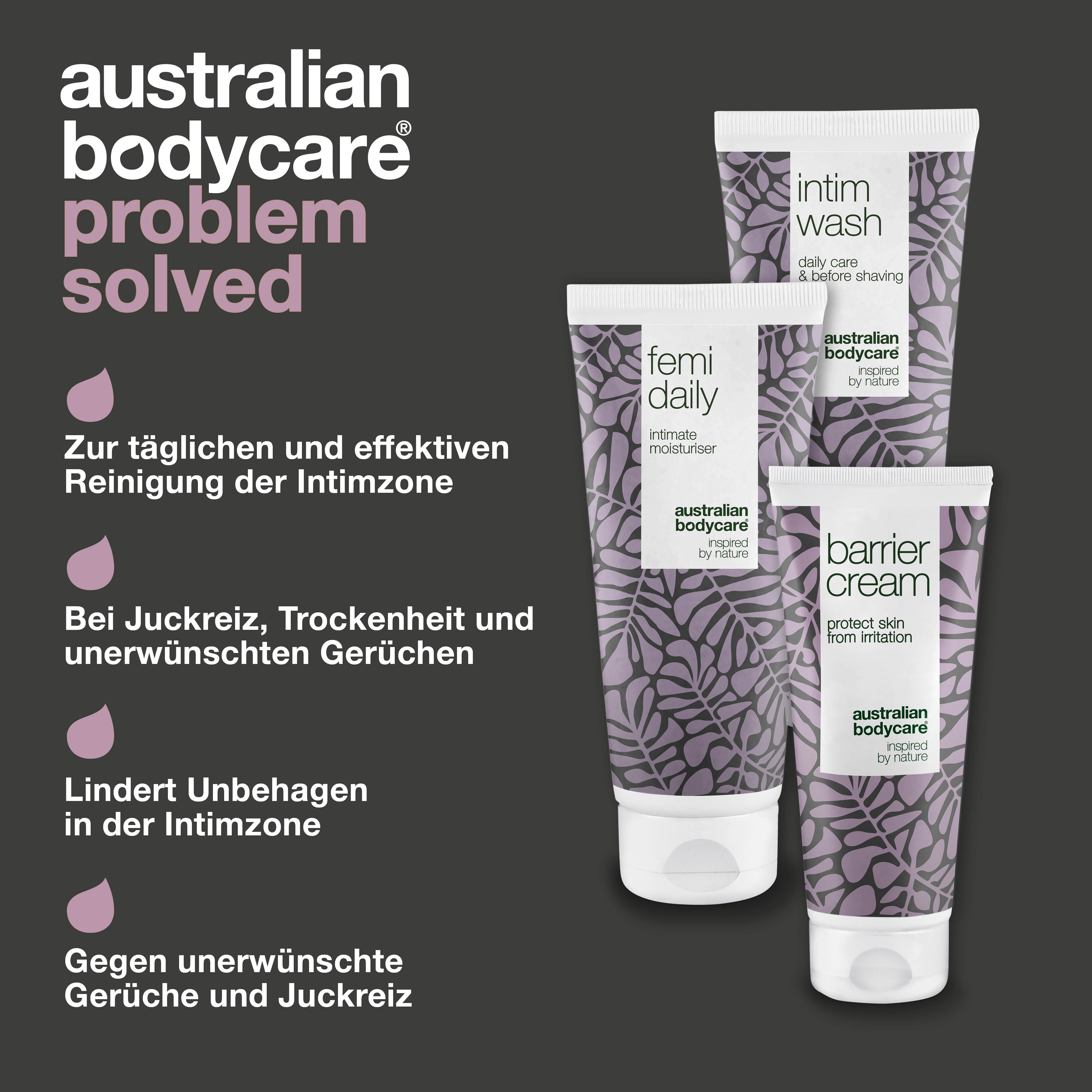 3-er Paket zur Pflege bei Lichen Sclerosus — Beruhigende Intimprodukte pflegen und schützen bei Juckreiz und Schmerzen
