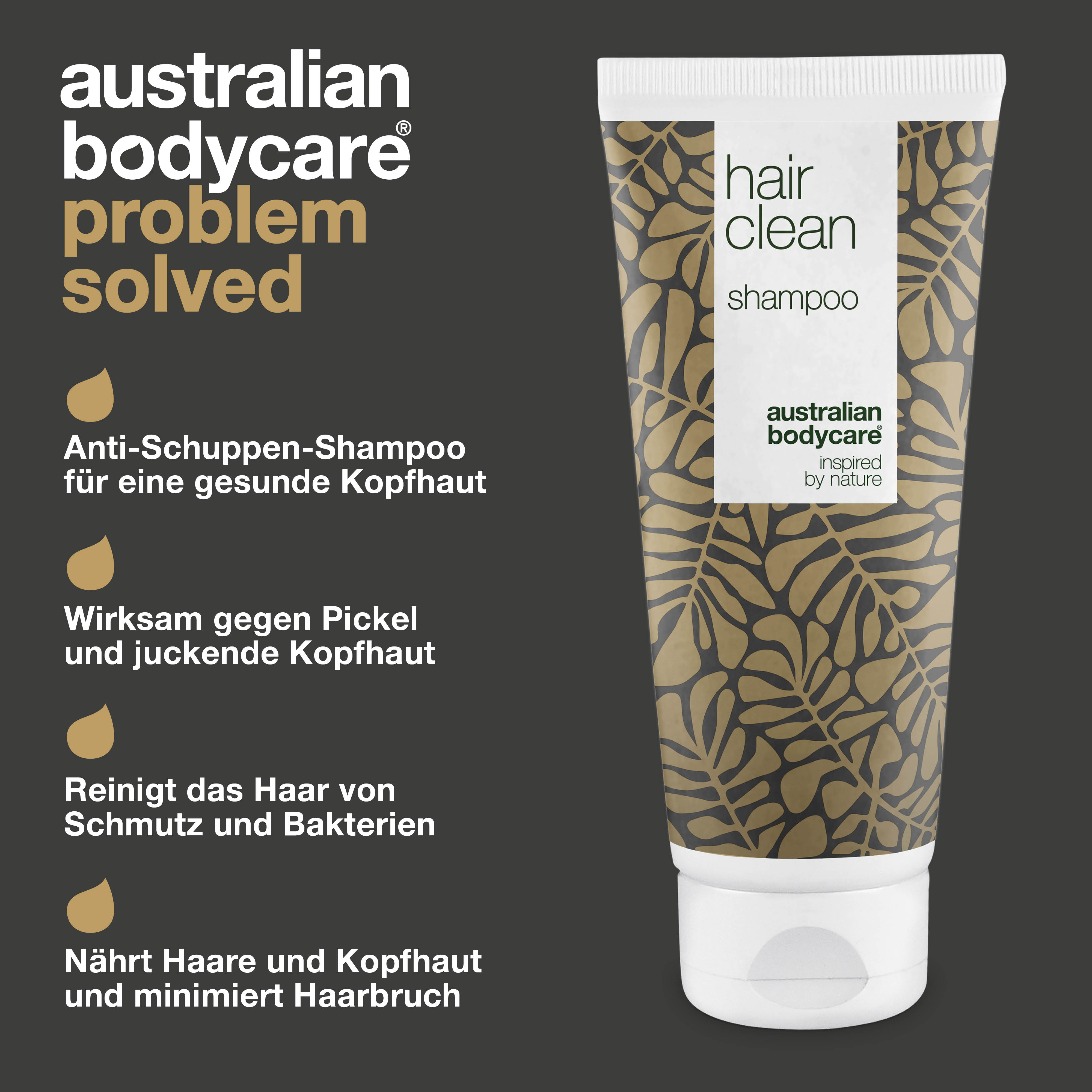 Teebaumöl Shampoo Gegen Schuppen & Juckende Kopfhaut | Auch Bei Psoriasis & Ekzemen | 100% Natürliches Australisches Öl