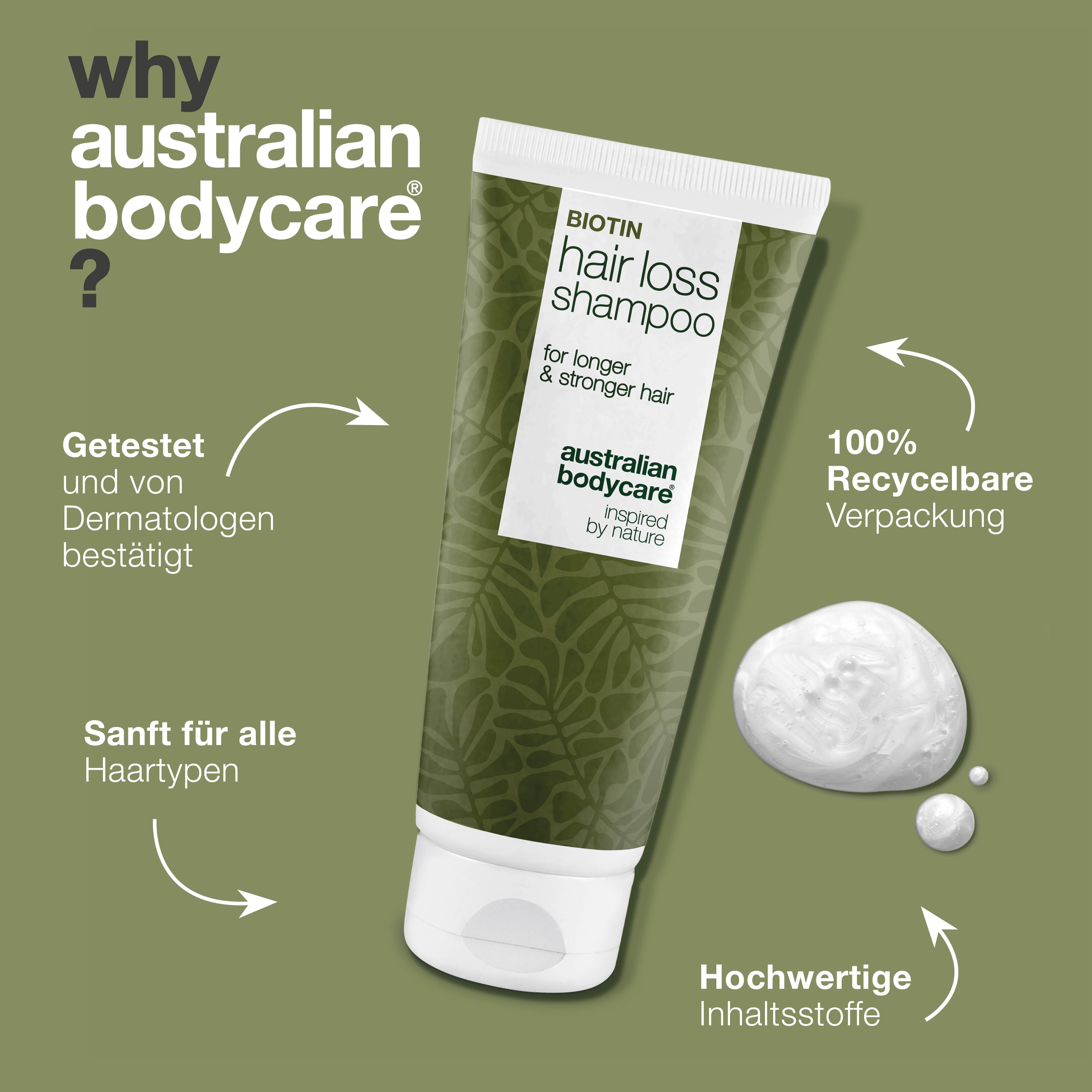 Shampoo bei Haarausfall — Shampoo für dünnes und feines Haar, kann bei Haarausfall verwendet werden