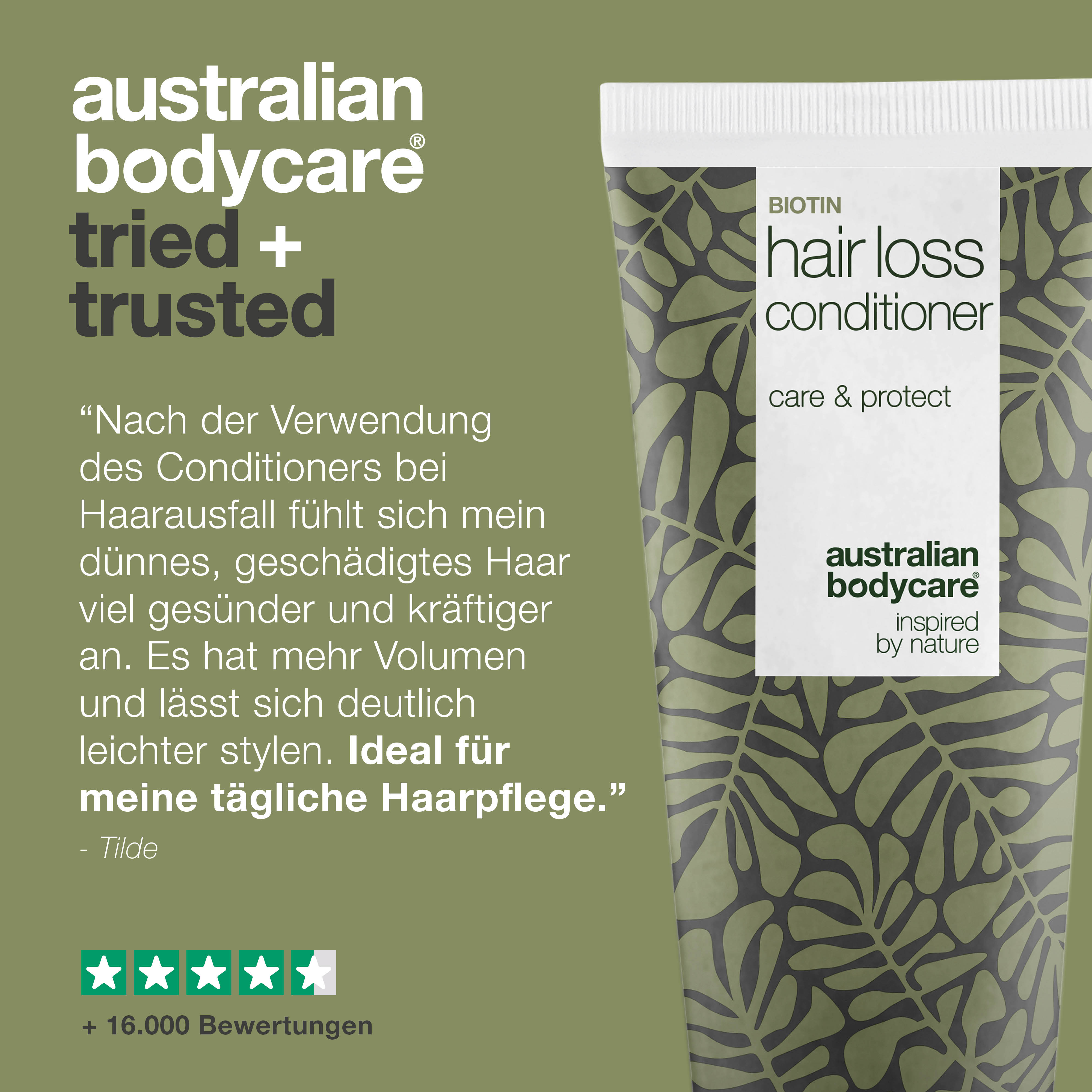 Haarausfall Conditioner — Haarspülung für die tägliche Pflege von Haar und Kopfhaut