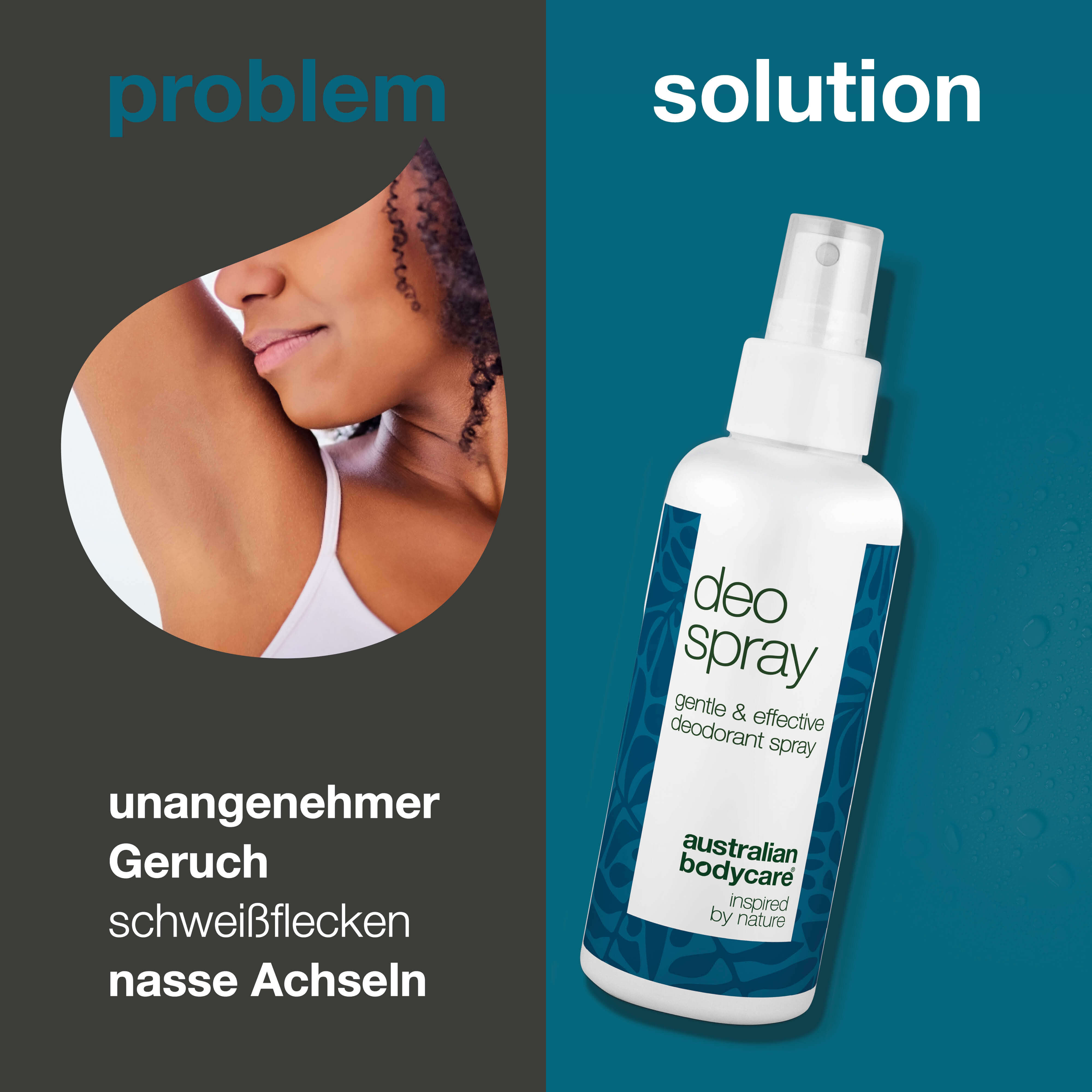 Antitranspirant Deospray – Schutz vor Schweiß und Geruch — Bleiben Sie den ganzen Tag frisch mit diesem Deospray. Kontrolliert Schweiß, verhindert Geruch und ist dermatologisch getestet.