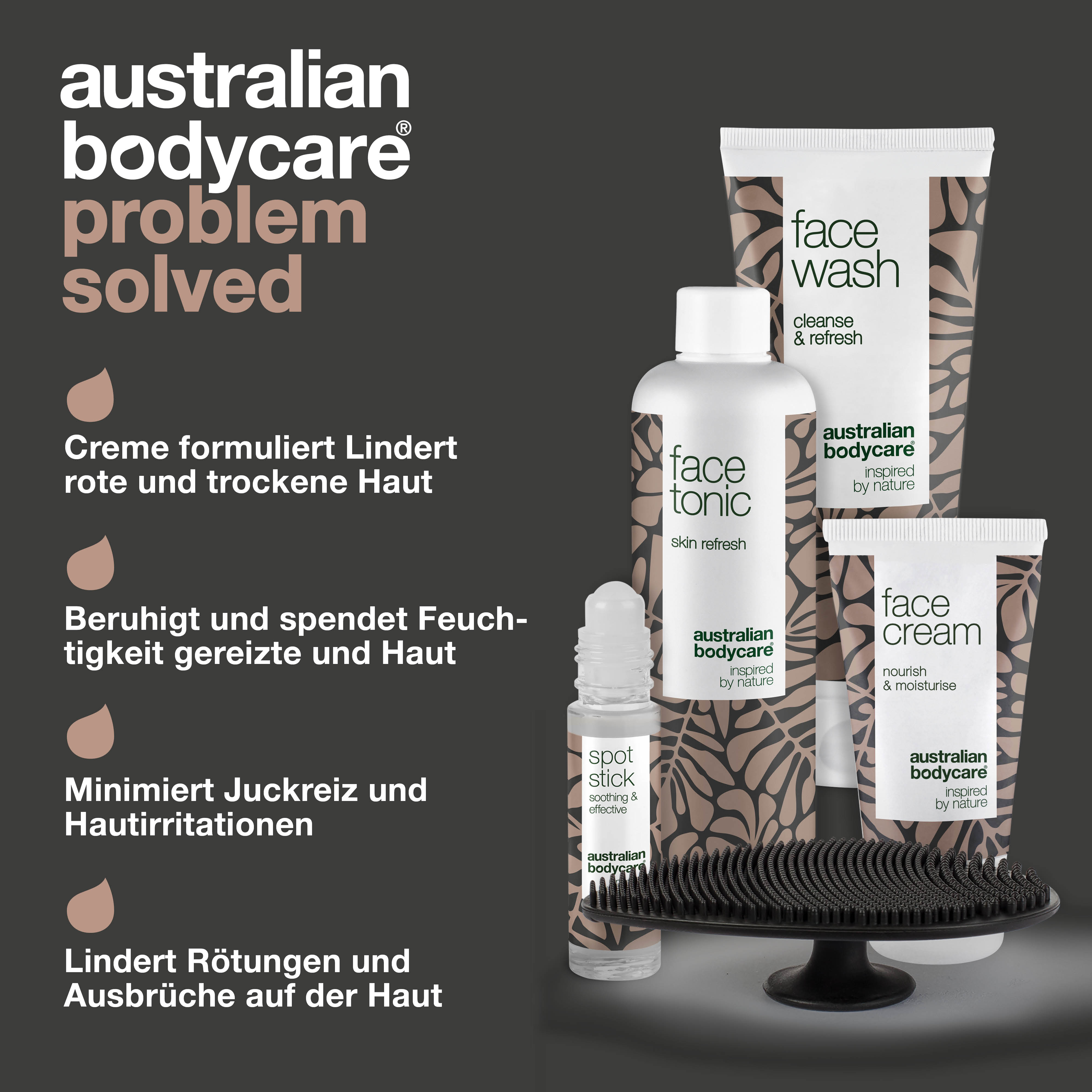 Gesichtsset mit Gesichtsreinigungsbürste — 5er Pack für die tägliche Reinigung von unreiner Haut