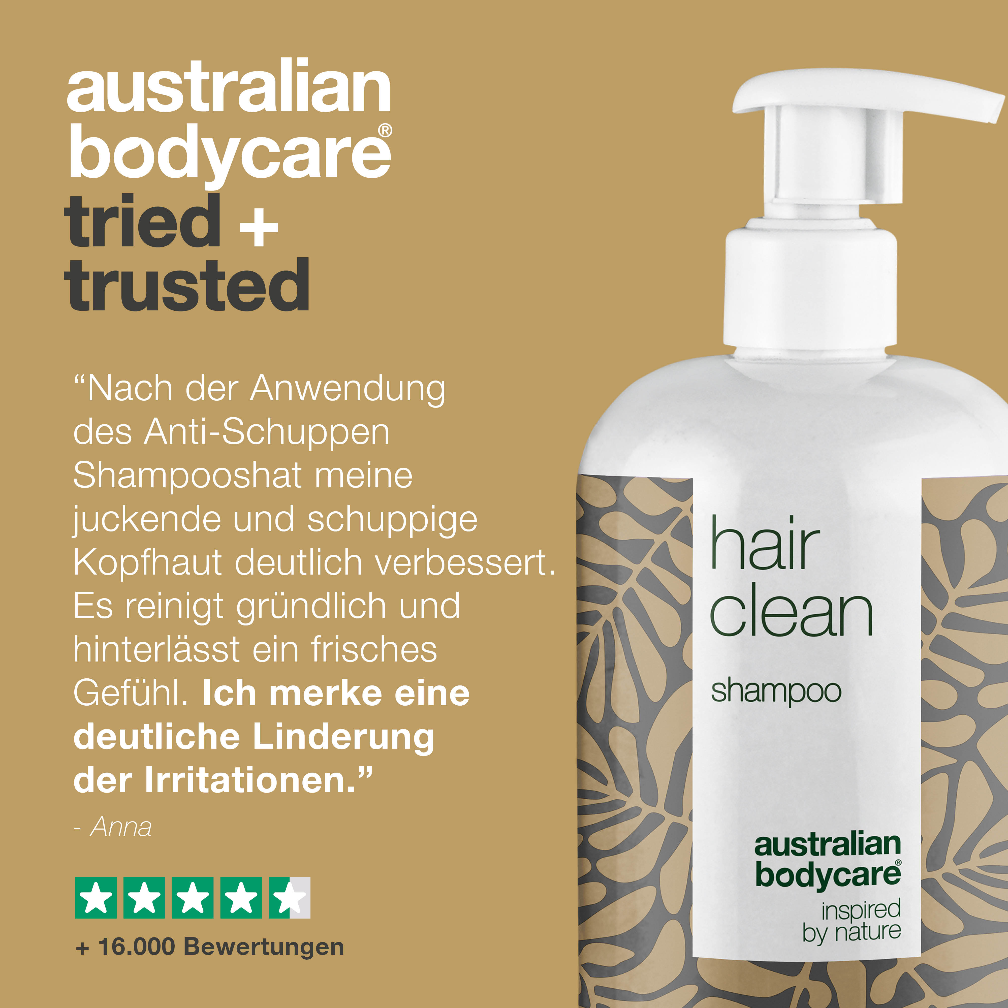 4 für 3 Shampoos mit Teebaumöl 500ml Zitronenmyrte - Vorteilspack — Vorteilspack mit 4 Shampoos (500 ml): Teebaumöl Zitronenmyrte