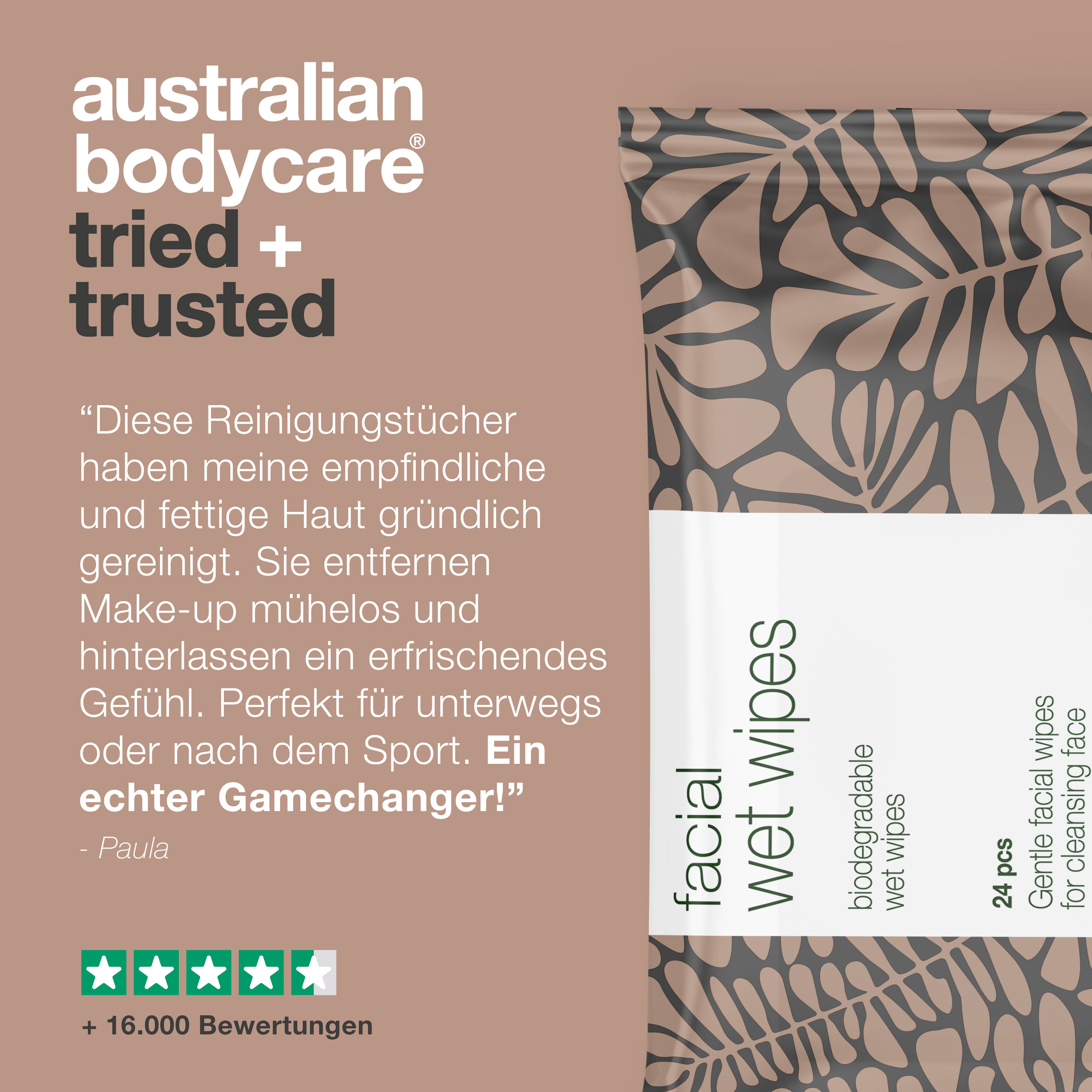 Abschminktücher 24 Stk. — Kosmetiktücher gegen Akne sowie empfindliche und fettige Haut oder zur Make-up Entfernung