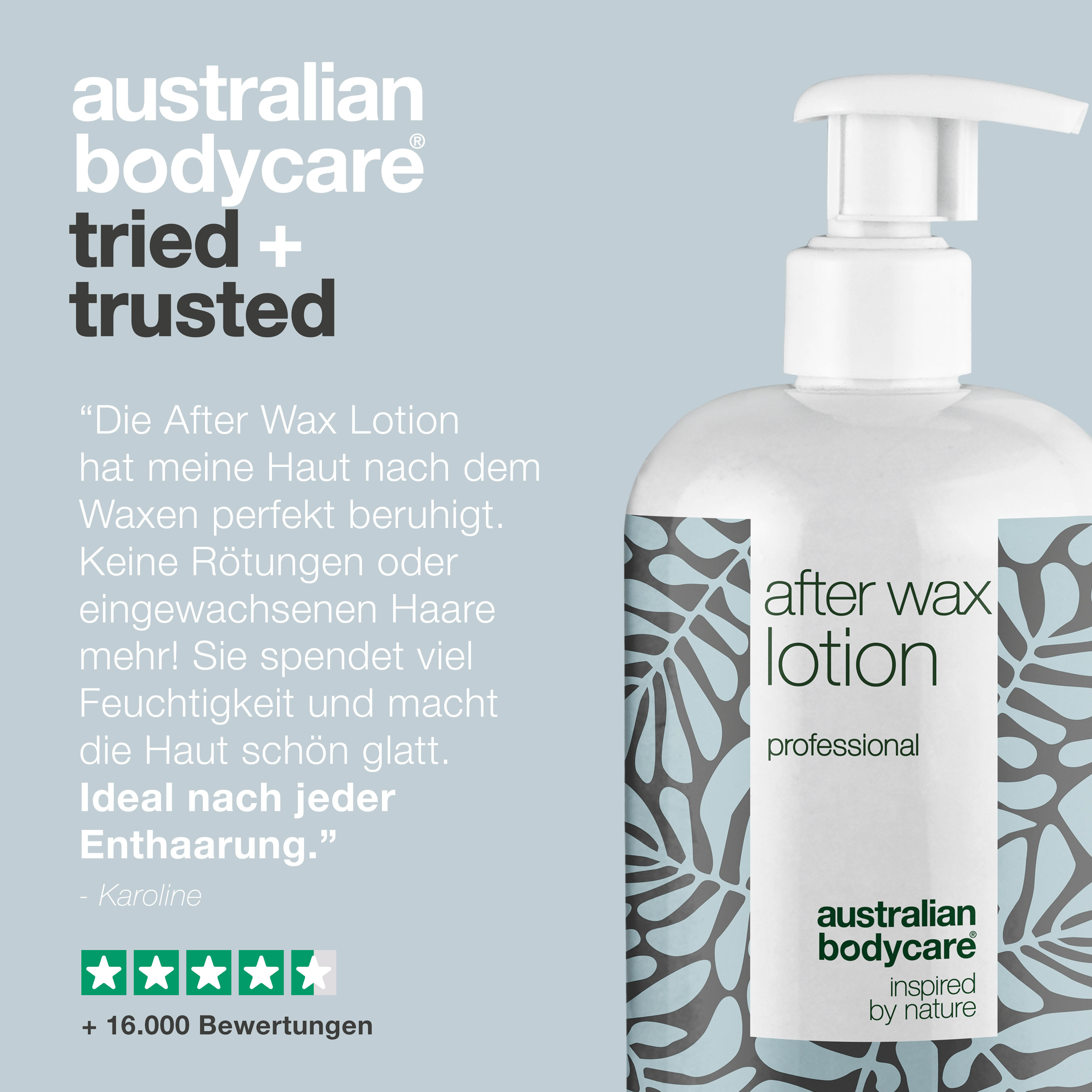 After Wax Lotion — Lotion für die Anwendung nach dem Waxing, Bikini Wax oder Brazilian Waxing