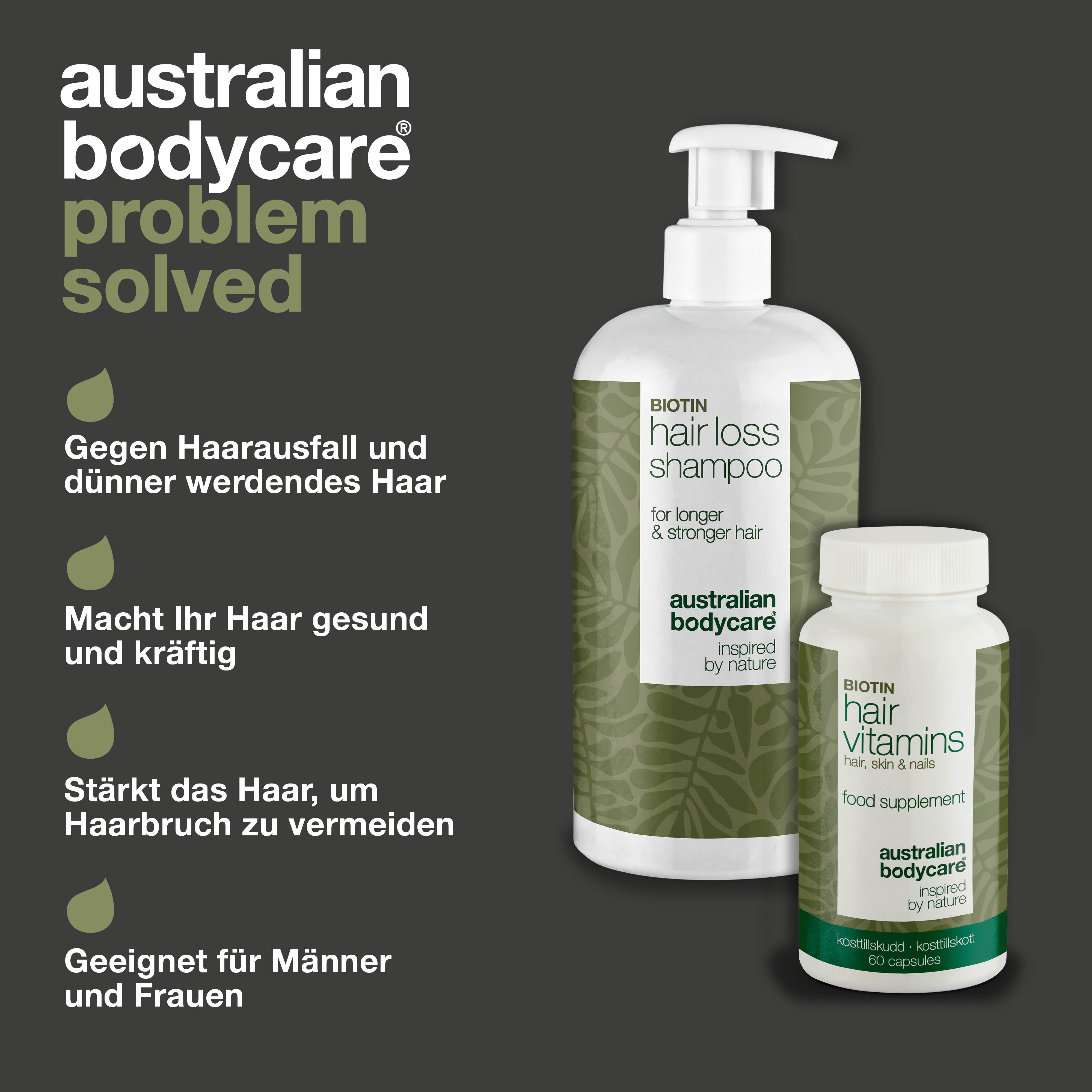 Shampoo und Vitamine gegen Haarausfall — Produkte zur Stärkung von dünnem und geschädigtem Haar