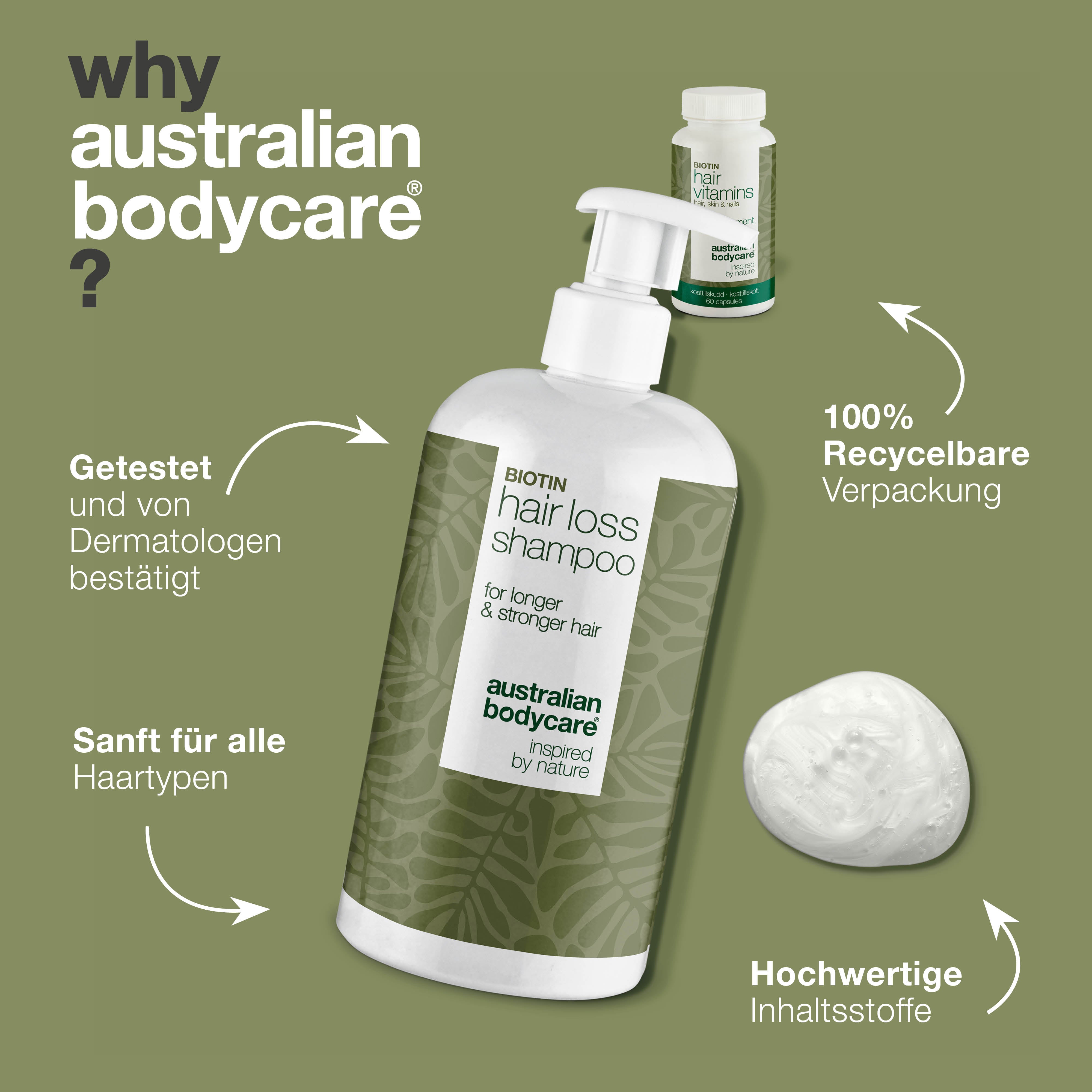 Shampoo und Vitamine gegen Haarausfall — Produkte zur Stärkung von dünnem und geschädigtem Haar