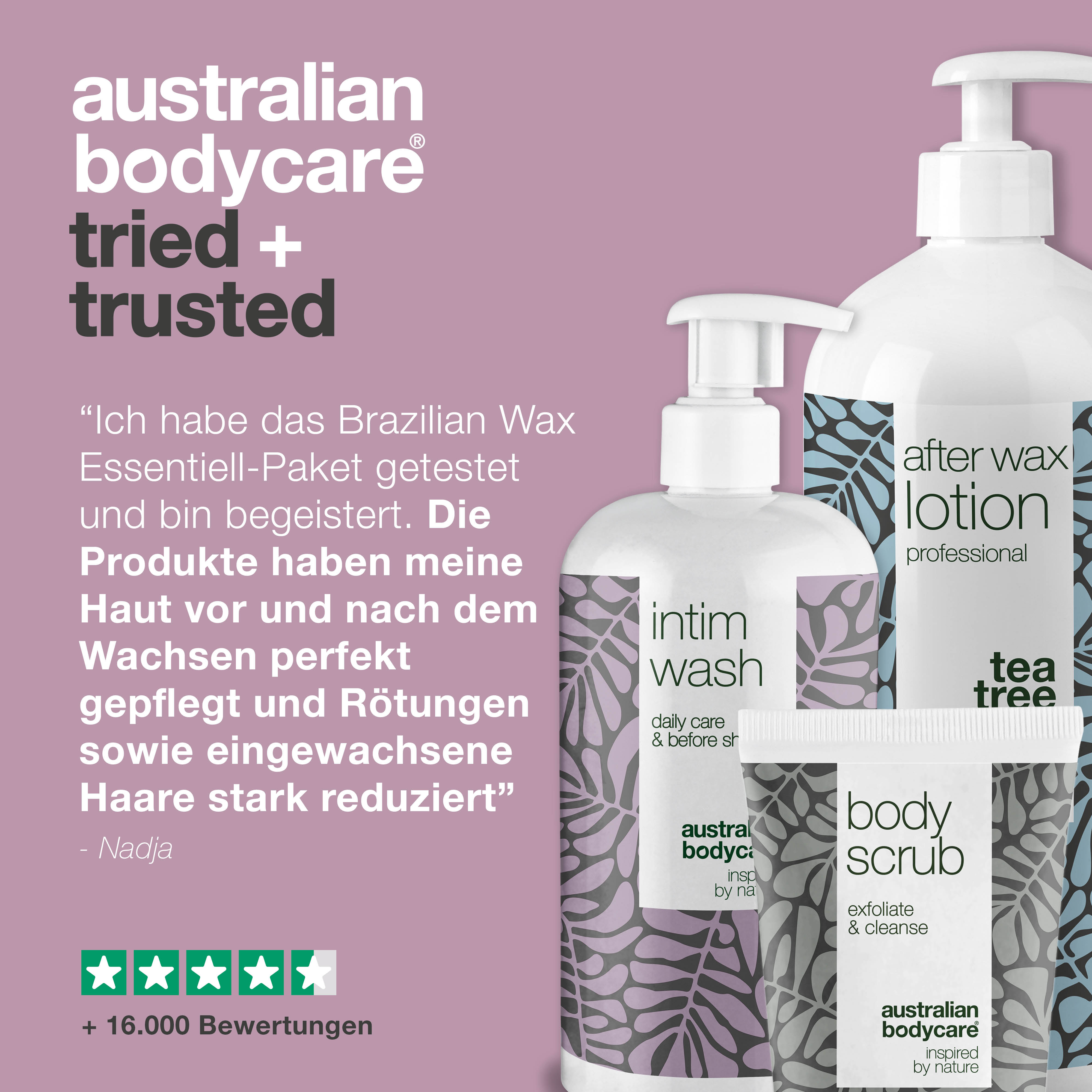 Brazilian Waxing Set — 3 Produkte für die Bikini Wax Zone