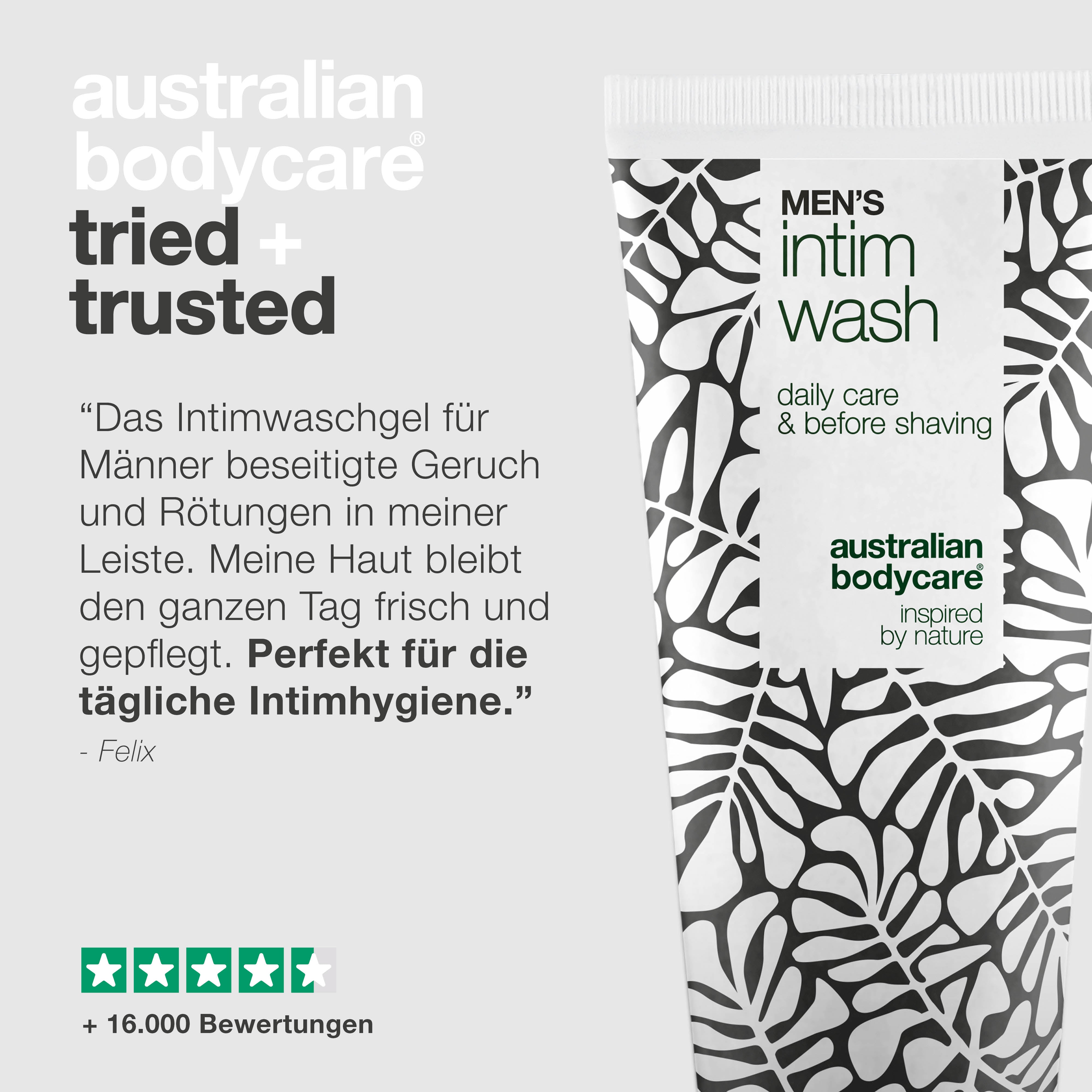 Intimwaschgel für Männer – Sanfte Pflege für jeden Tag — Intimwaschgel für Männer. Effektiv gegen Reizungen und Unwohlsein. Natürliche Pflege für saubere und gesunde Haut.
