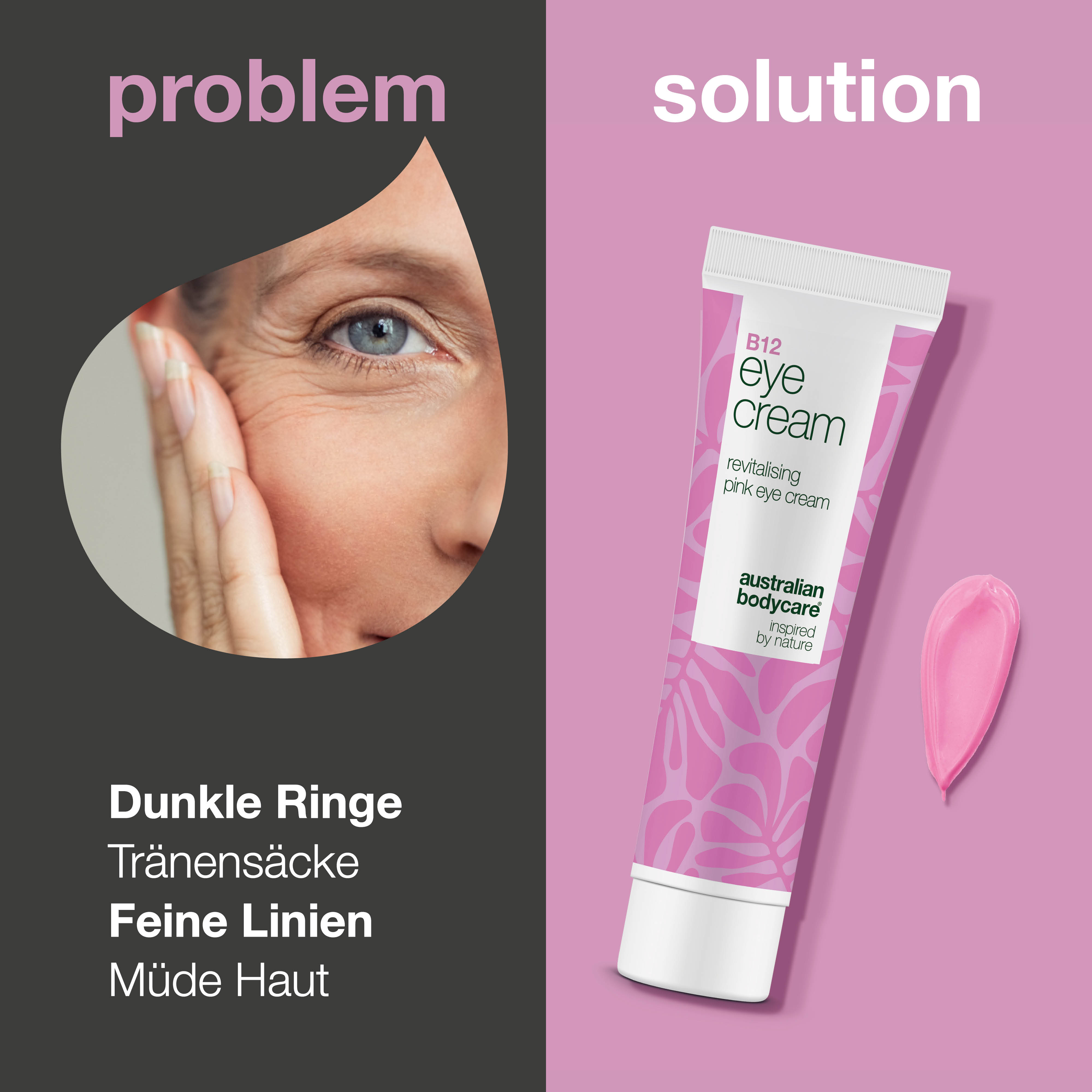 B12 Augencreme gegen Tränensäcke, Augenringe und Fältchen — Effektive B12 Augencreme, die Tränensäcke, Augenringe und Fältchen reduziert. Feuchtigkeitsspendend und straffend.