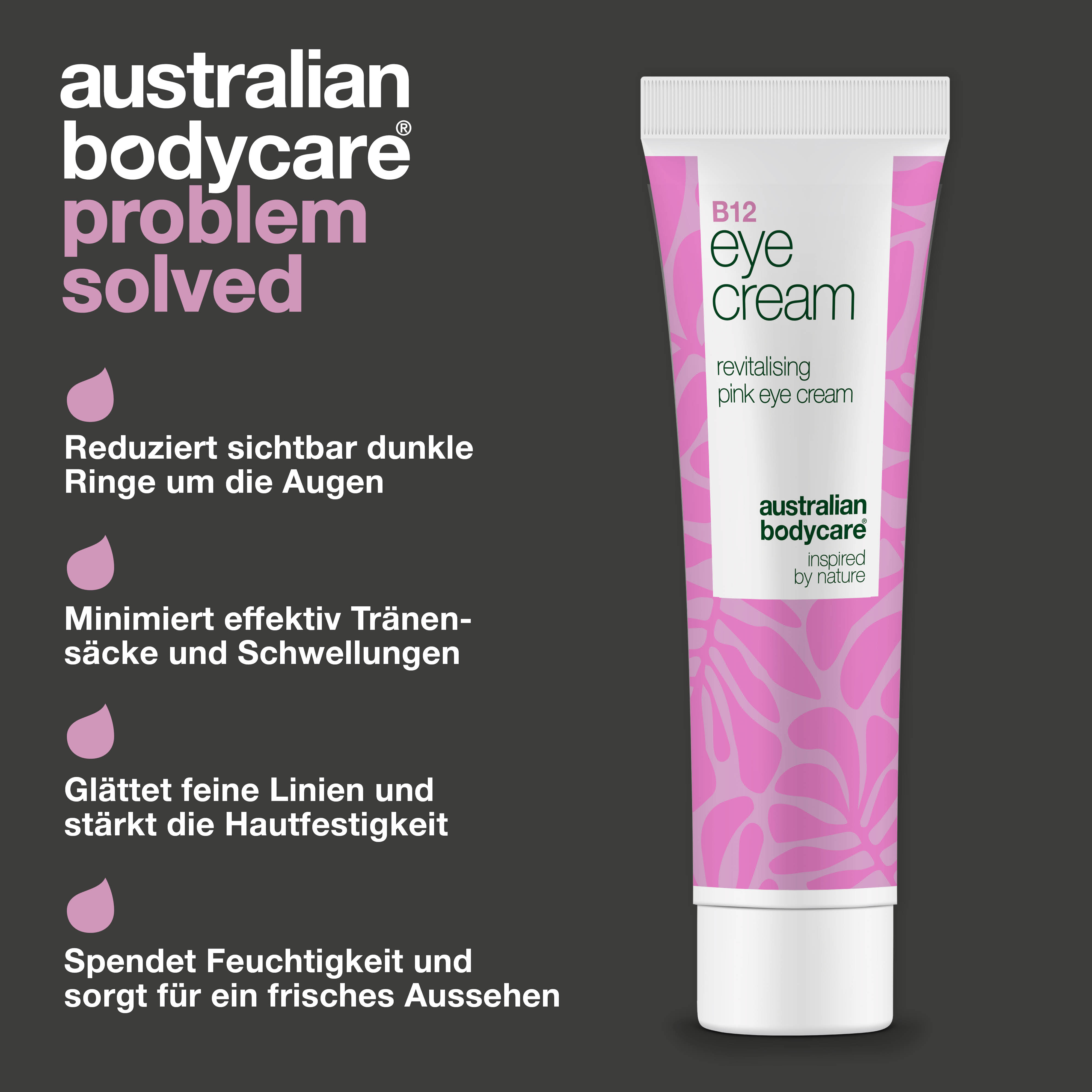 B12 Augencreme gegen Tränensäcke, Augenringe und Fältchen — Effektive B12 Augencreme, die Tränensäcke, Augenringe und Fältchen reduziert. Feuchtigkeitsspendend und straffend.