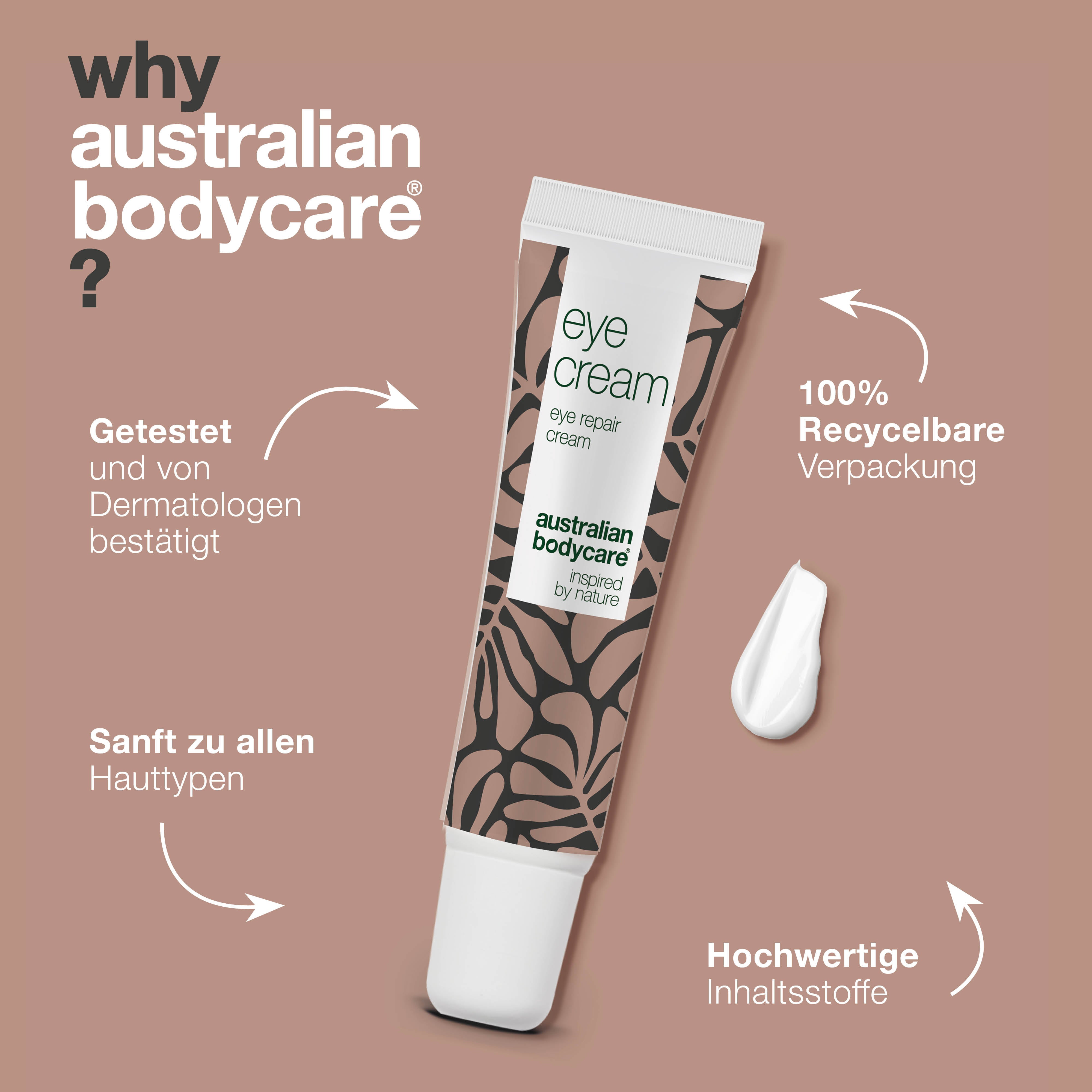 Augencreme gegen Schwellungen, dunkle Ringe und Fältchen — Effektive Augencreme, die Schwellungen und dunkle Ringe reduziert. Spendet Feuchtigkeit und glättet Fältchen für ein frisches Aussehen.