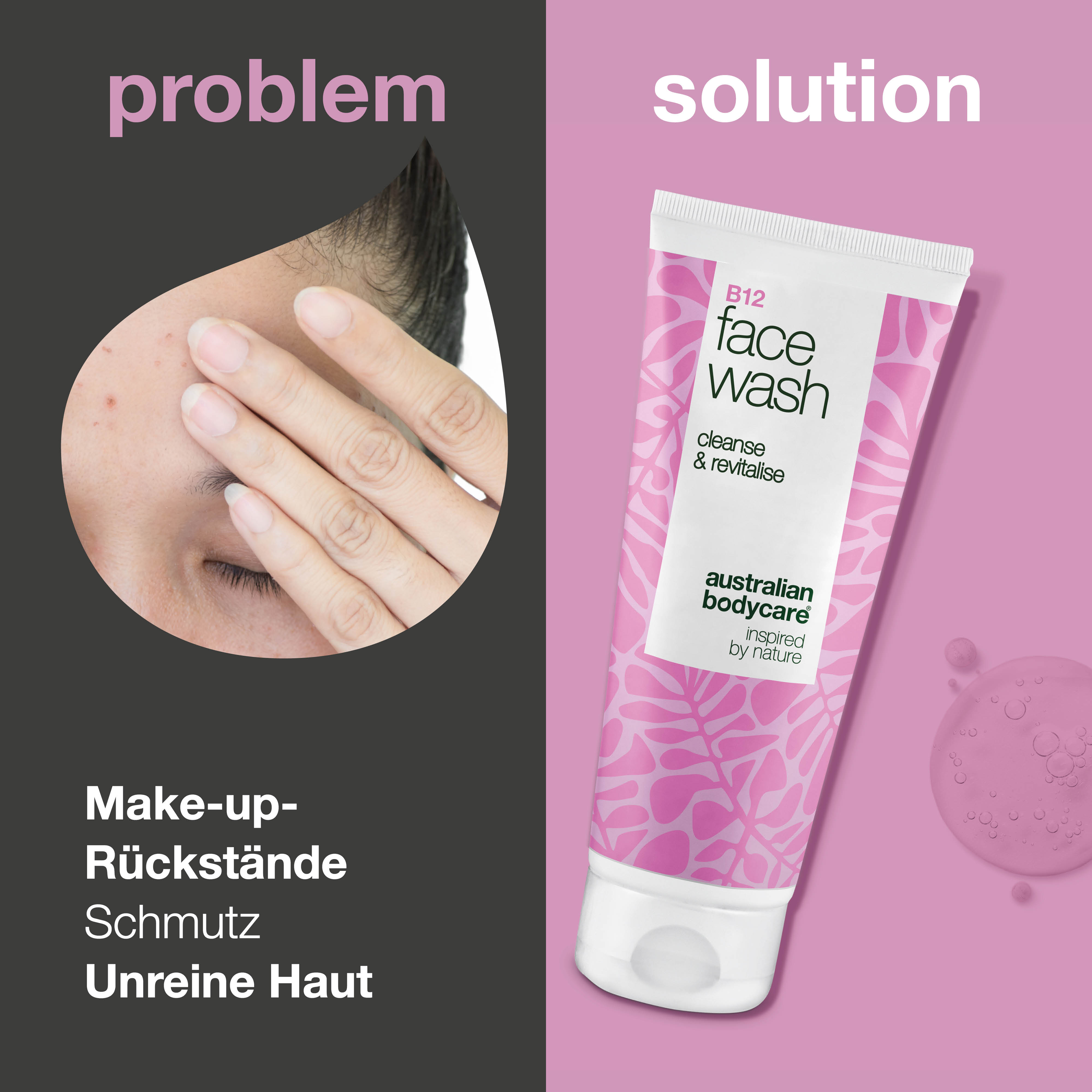 B12 Face Wash – Täglicher Reiniger gegen Schmutz und Unreinheiten — Effektiver B12-Gesichtsreiniger, der Make-up und Unreinheiten entfernt. Für eine saubere, natürlich strahlende Haut.