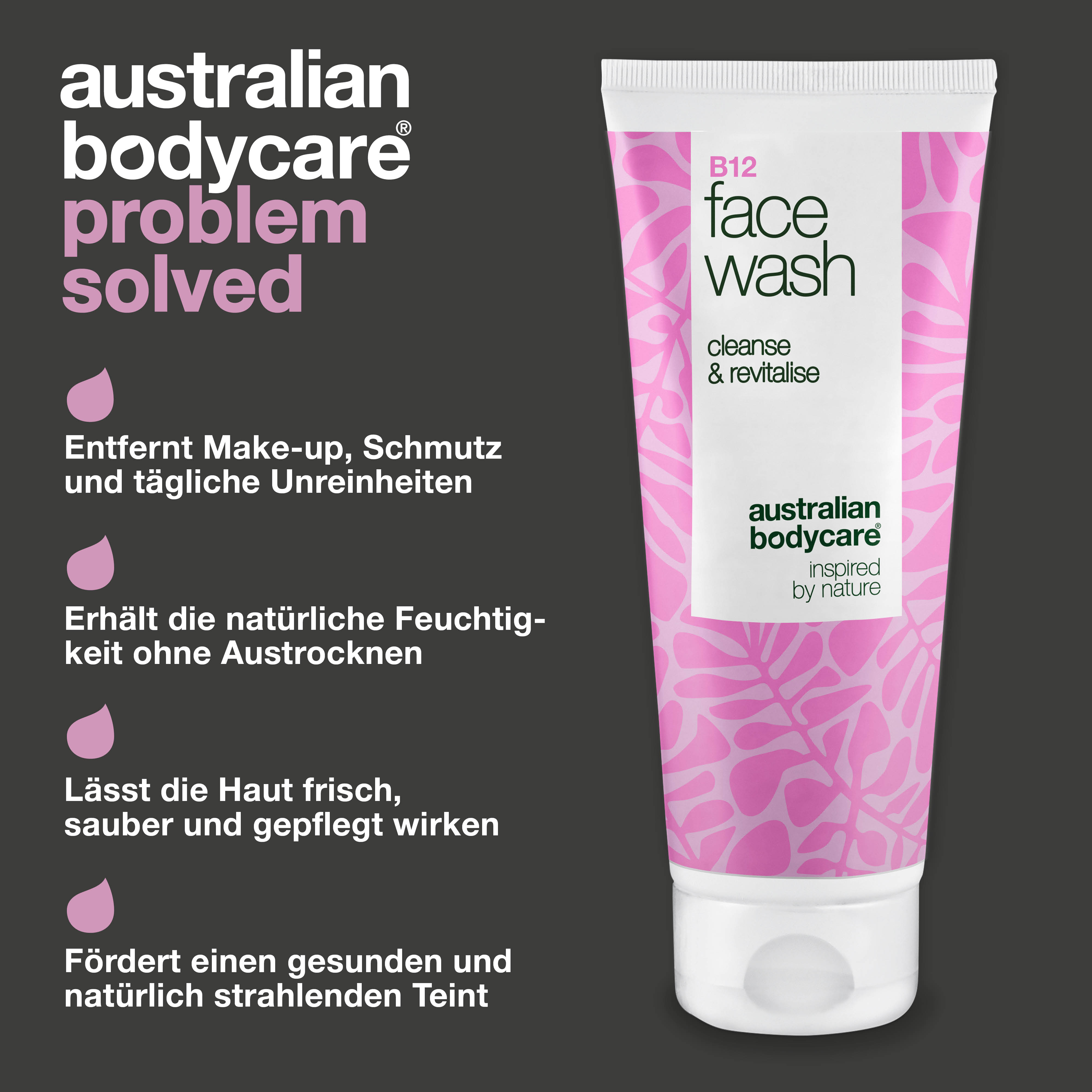 B12 Face Wash – Täglicher Reiniger gegen Schmutz und Unreinheiten — Effektiver B12-Gesichtsreiniger, der Make-up und Unreinheiten entfernt. Für eine saubere, natürlich strahlende Haut.