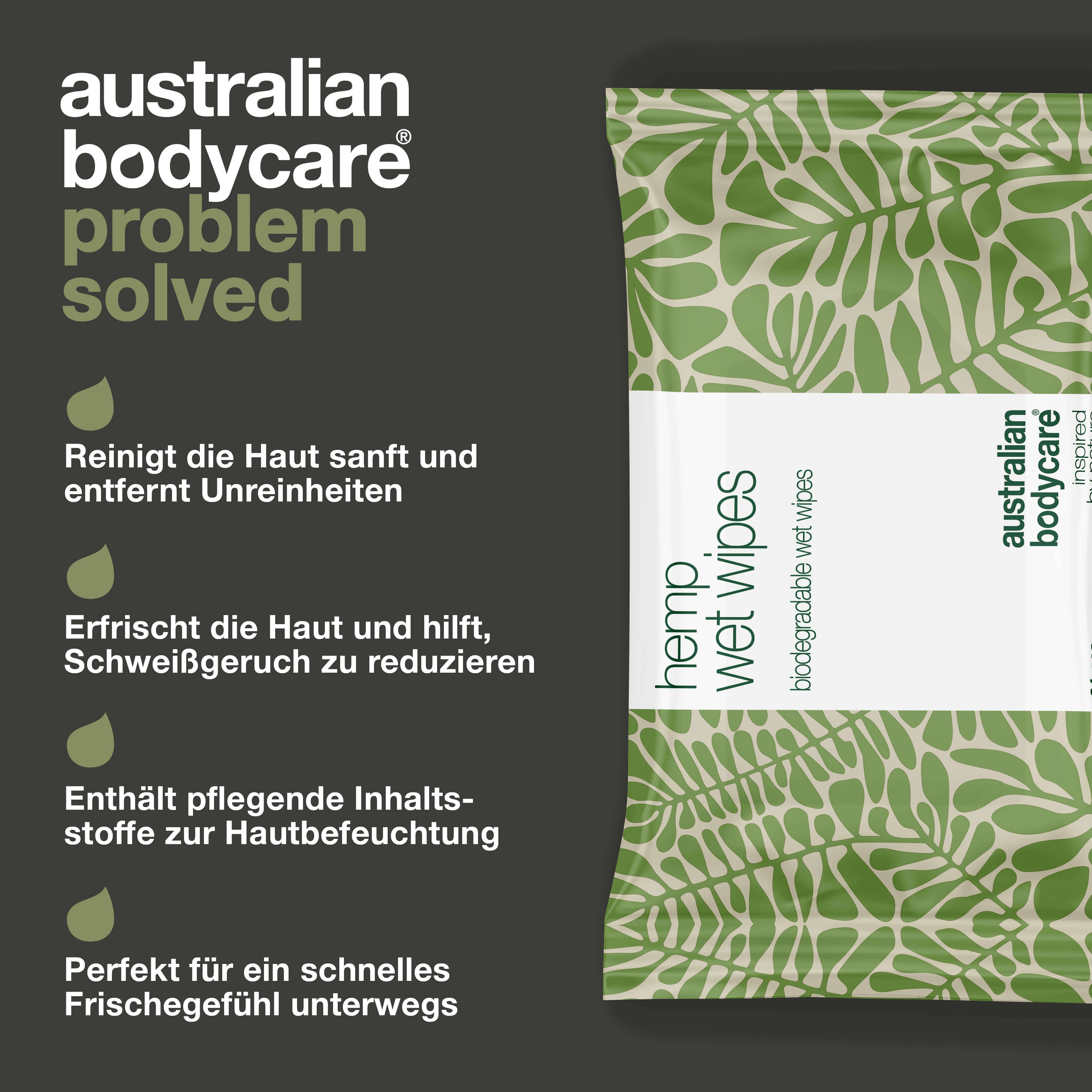 Reinigungstücher – sanfte Frische mit Hanf und Aloe Vera — Effektive Reinigungstücher, die die Haut erfrischen und mit Feuchtigkeit versorgen. Mit Hanfsamenöl und Aloe Vera. Perfekt für Gesicht und Hände.