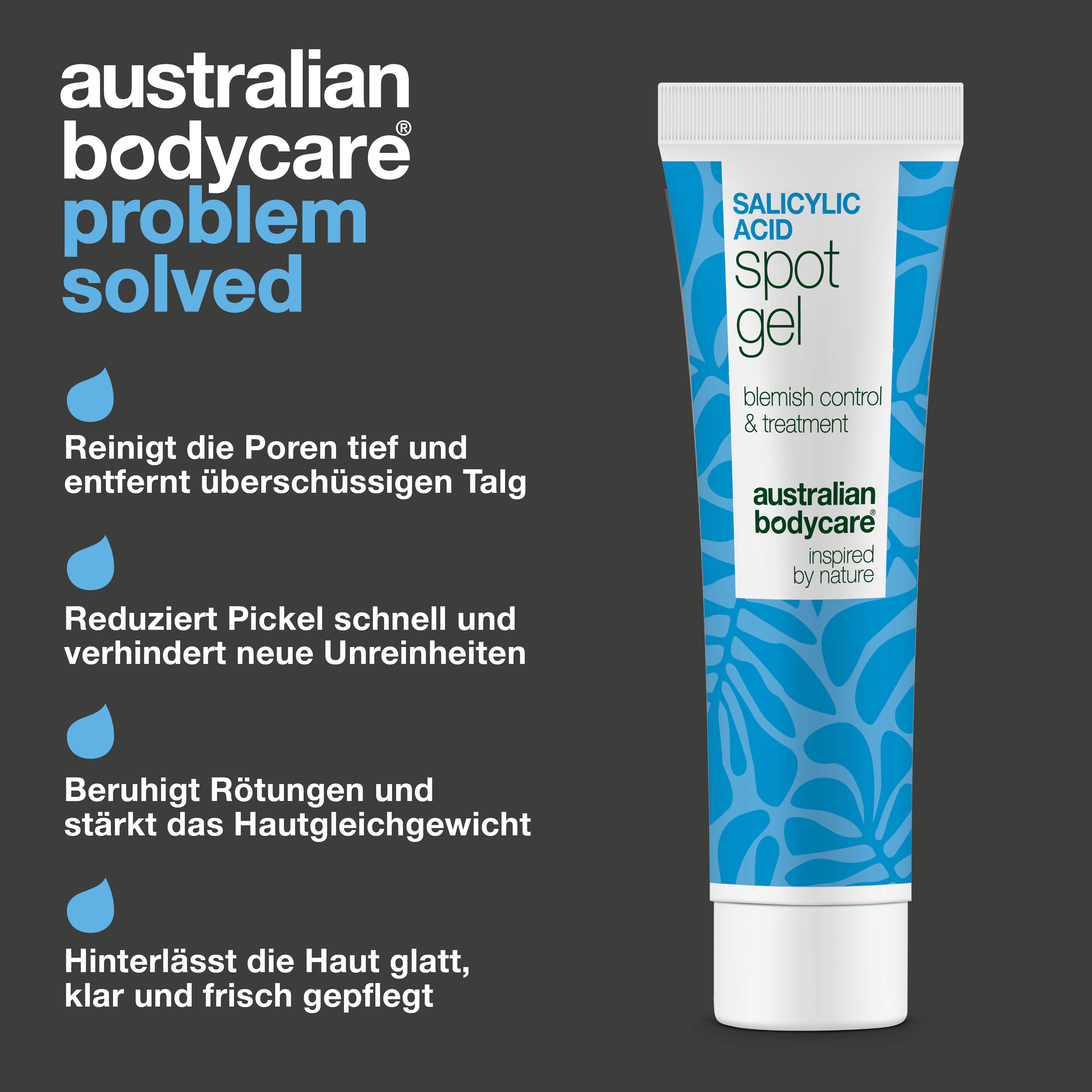 Salicylsäure Spot Gel gegen Pickel, Mitesser und Rötungen – klärt Poren und beruhigt die Haut