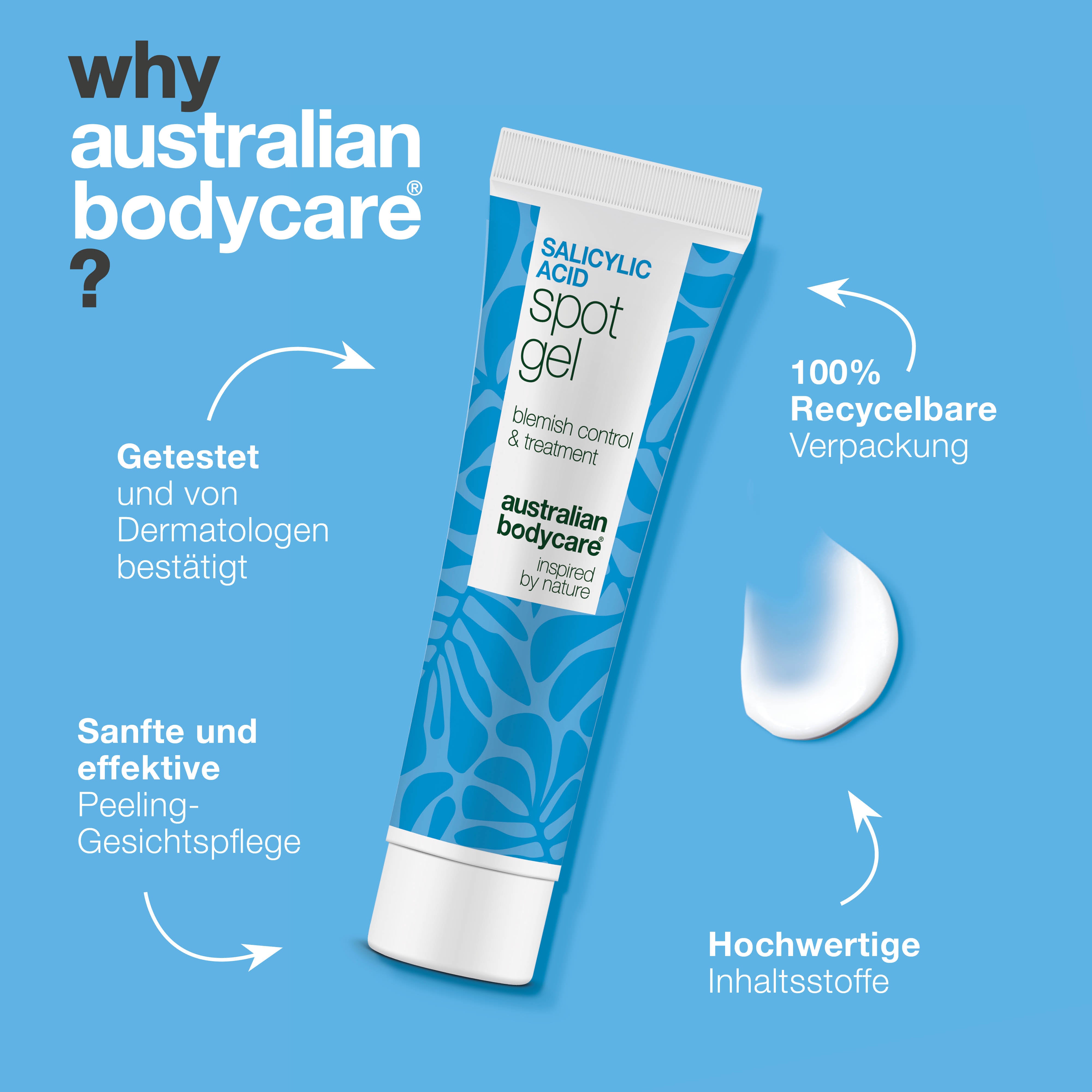 Salicylsäure Spot Gel gegen Pickel, Mitesser und Rötungen – klärt Poren und beruhigt die Haut