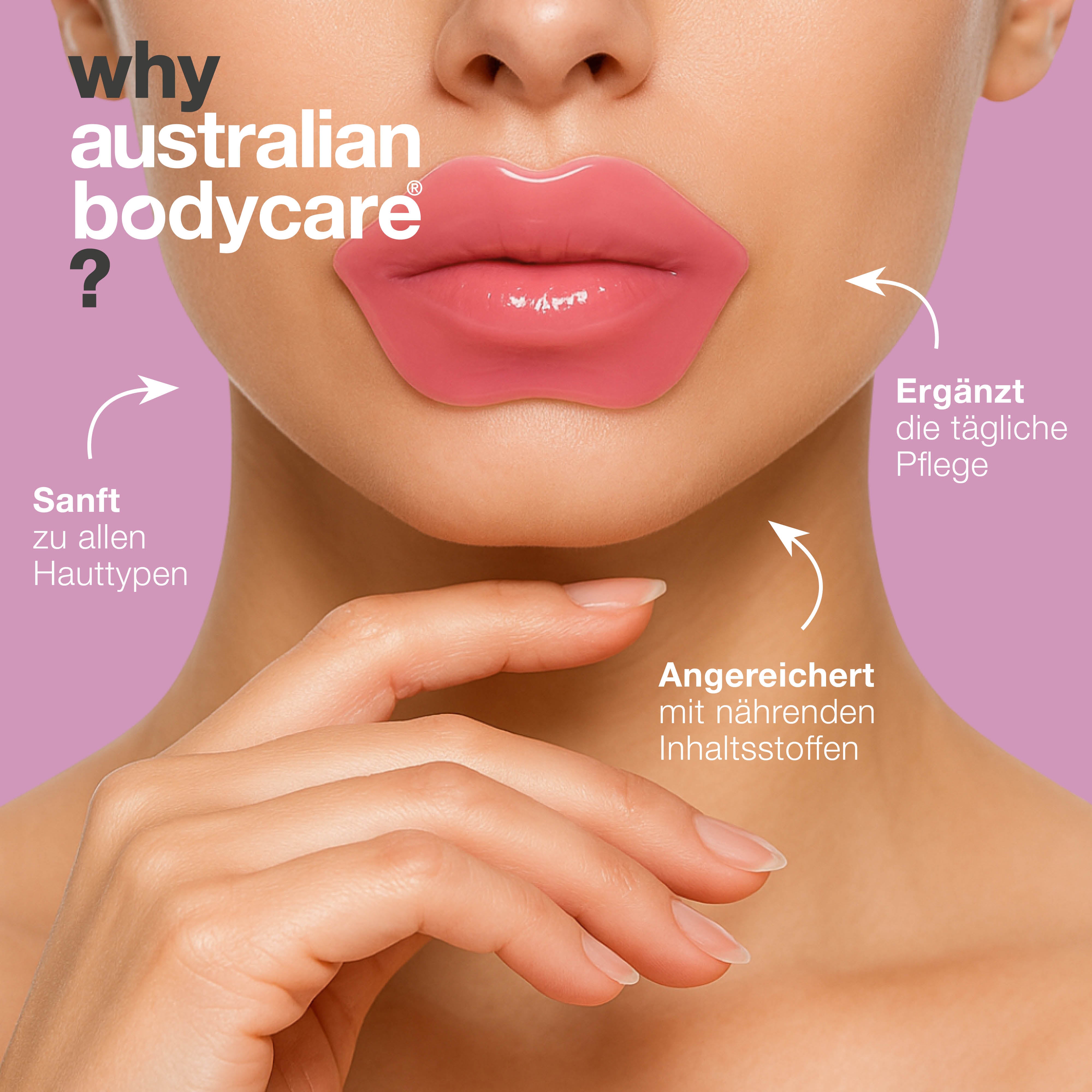 Lippenmaske gegen rissige Lippen und Lippenfältchen. Glättet, hydratisiert und pflegt. Enthält B12, Centella Asiatica und Hyaluronsäure.