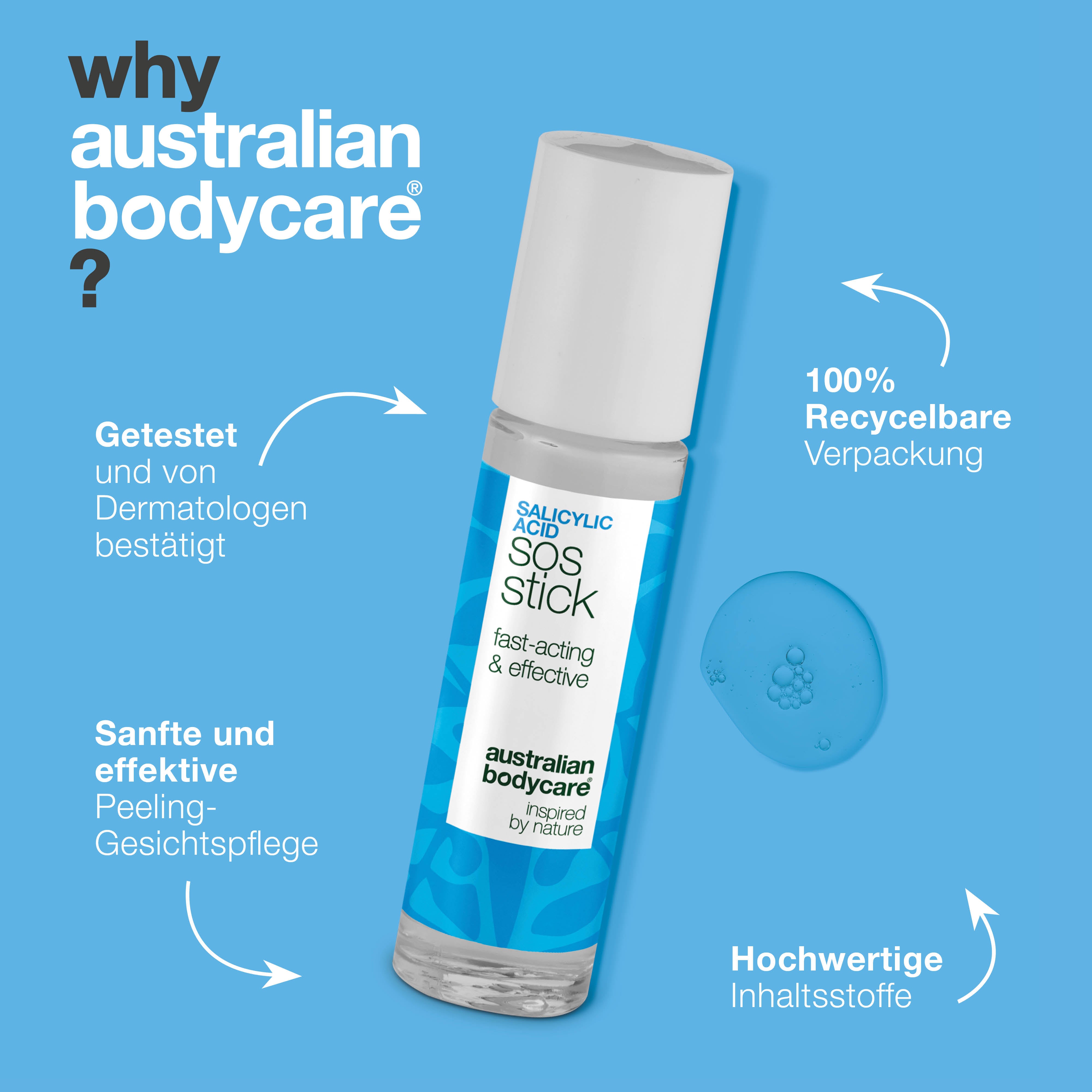 Salicylsäure SOS Stick gegen Pickel und Rötungen – klärt Poren und beruhigt die Haut effektiv