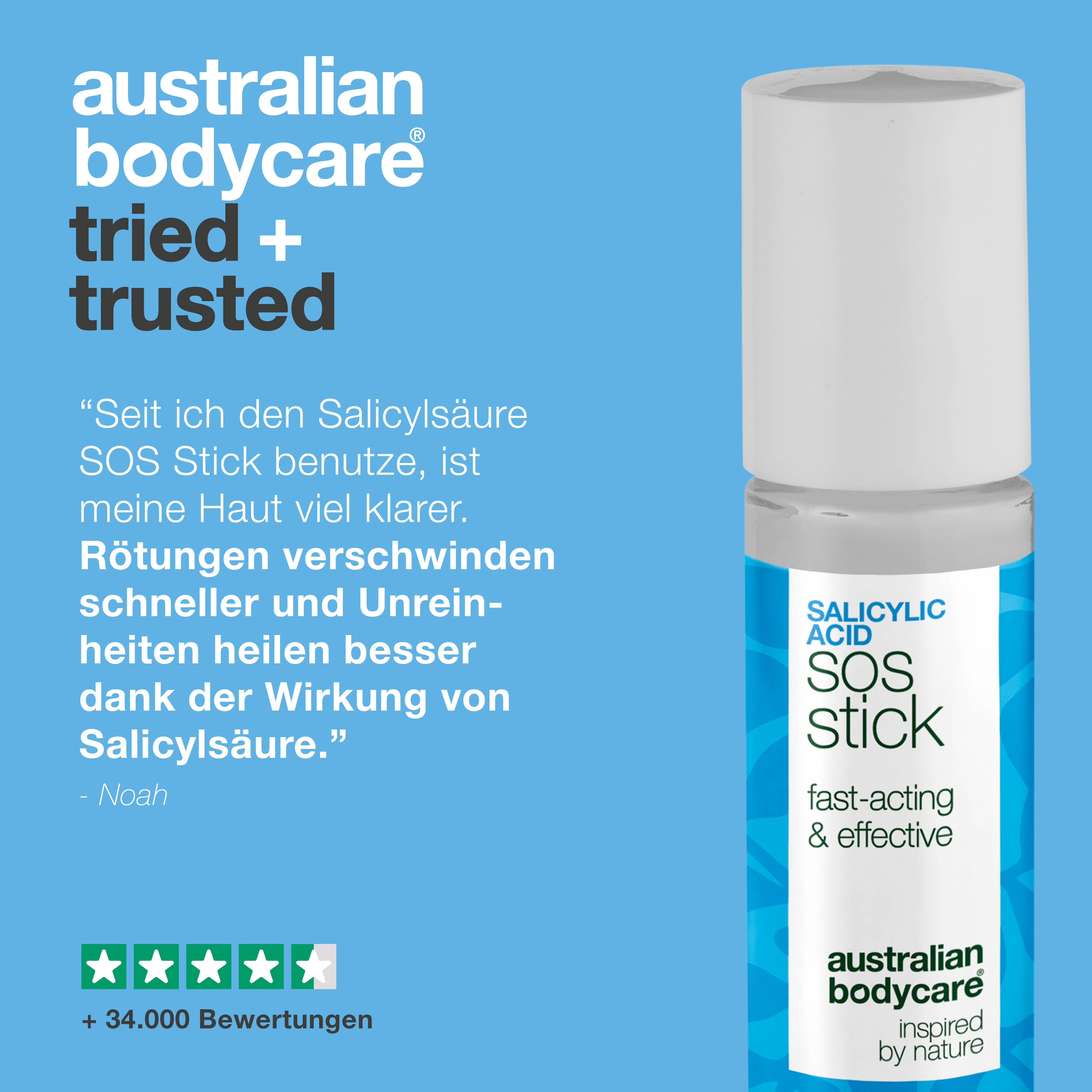 Salicylsäure SOS Stick gegen Pickel und Rötungen – klärt Poren und beruhigt die Haut effektiv