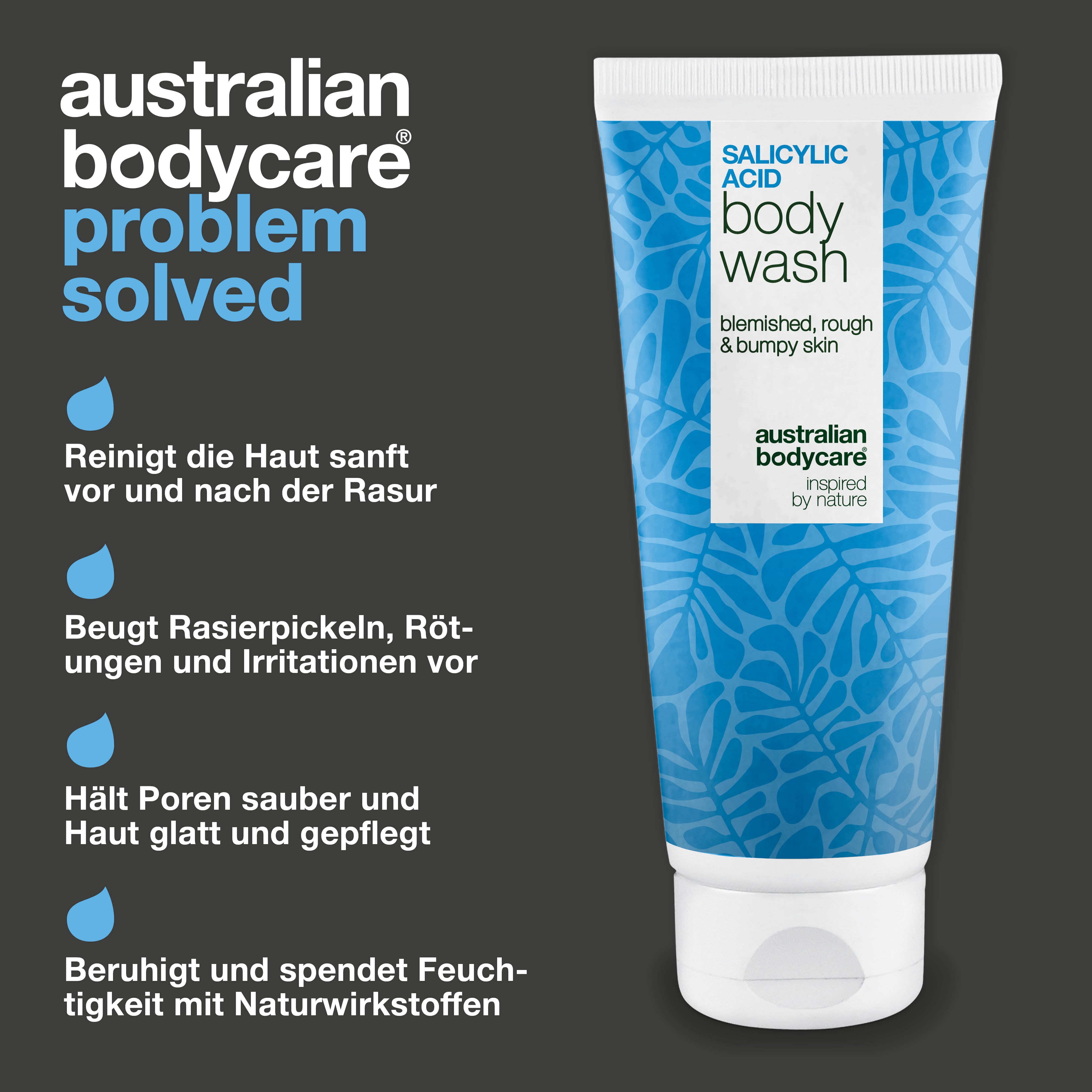 Salicylsäure Shave Wash gegen Rasierpickel und eingewachsene Haare – beruhigt die Haut nach der Rasur