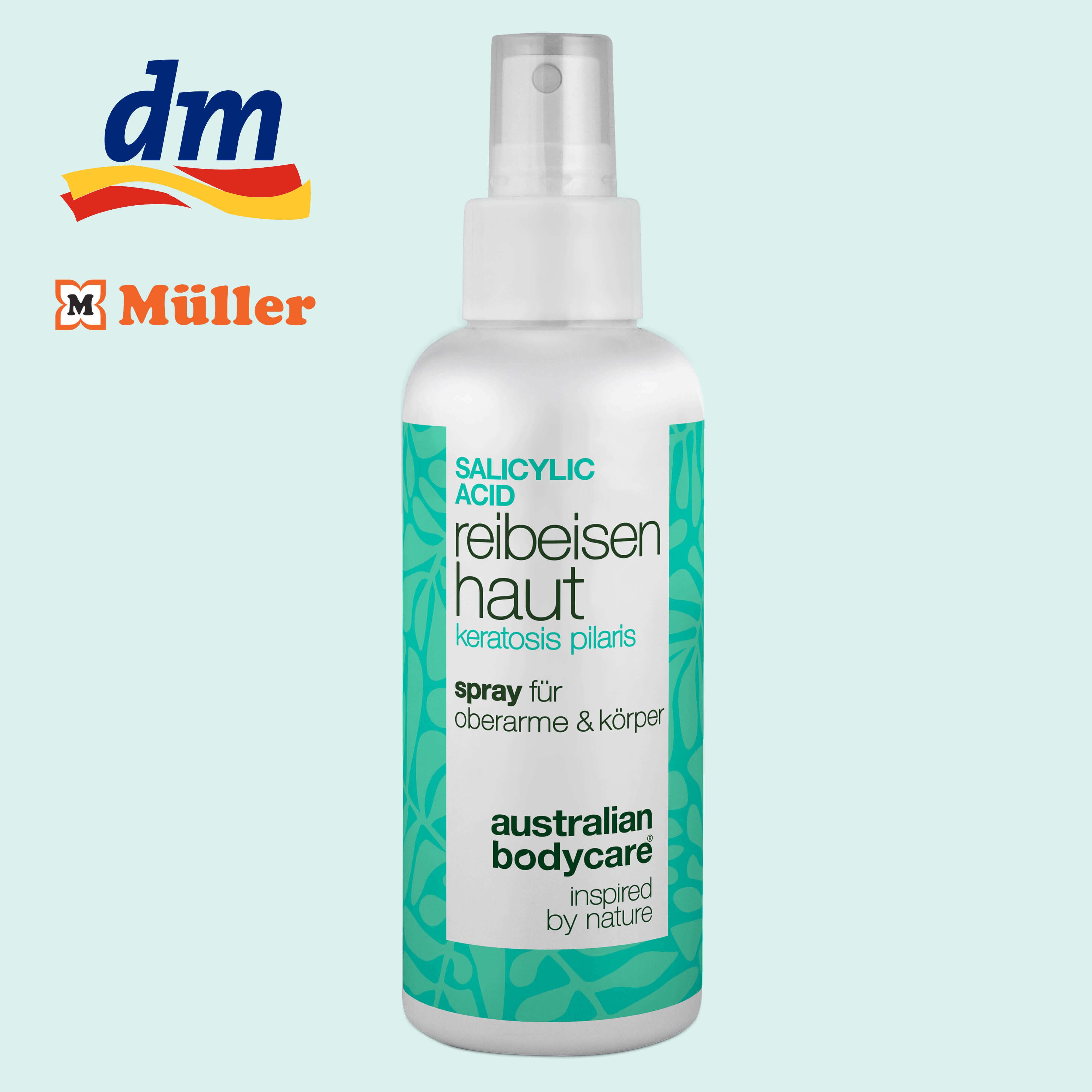 Reibeisenhaut Spray Packshot Mit DM & Müller Logo
