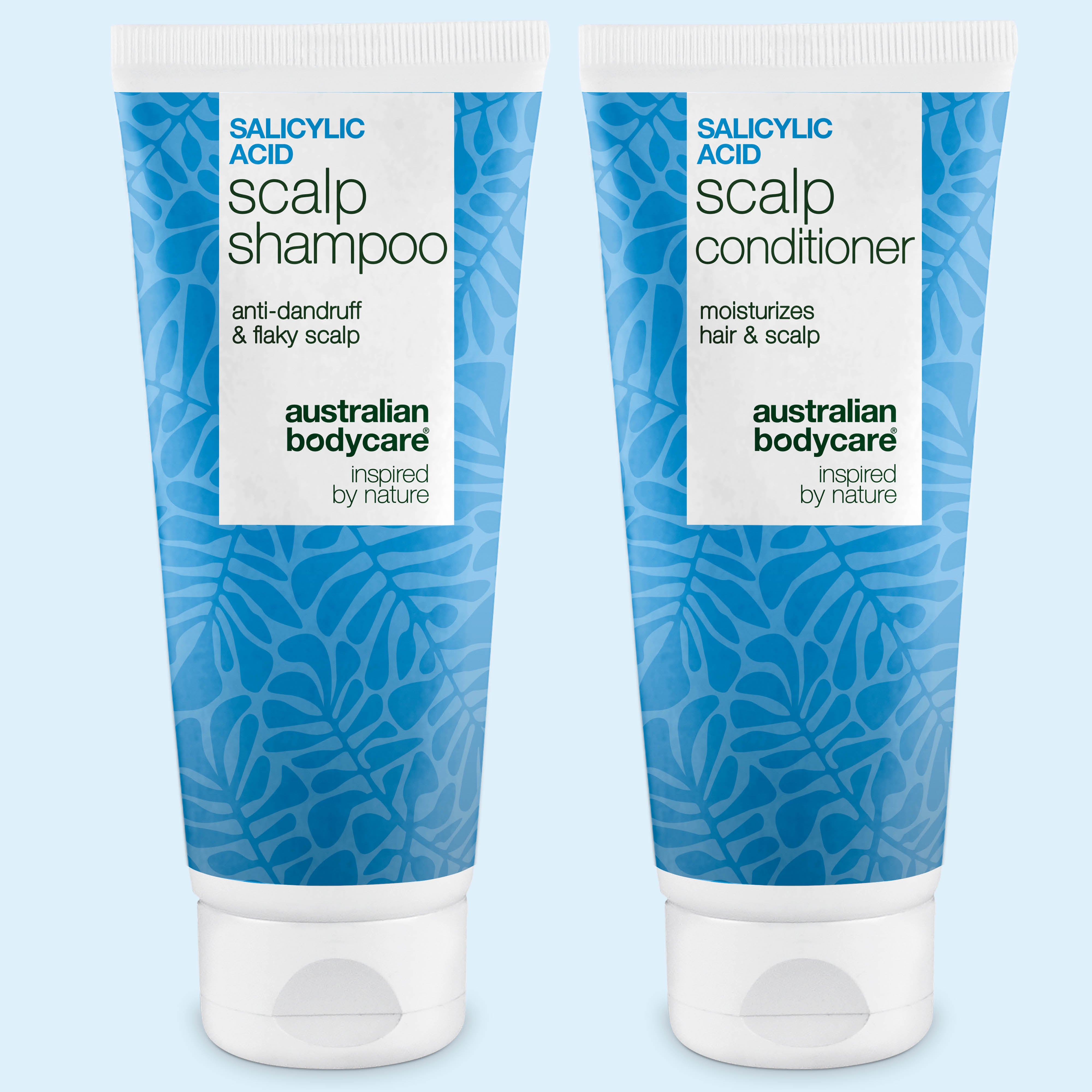Set gegen Schuppen und trockene Kopfhaut mit Salicylsäure Scalp Shampoo und Conditioner von Australian Bodycare